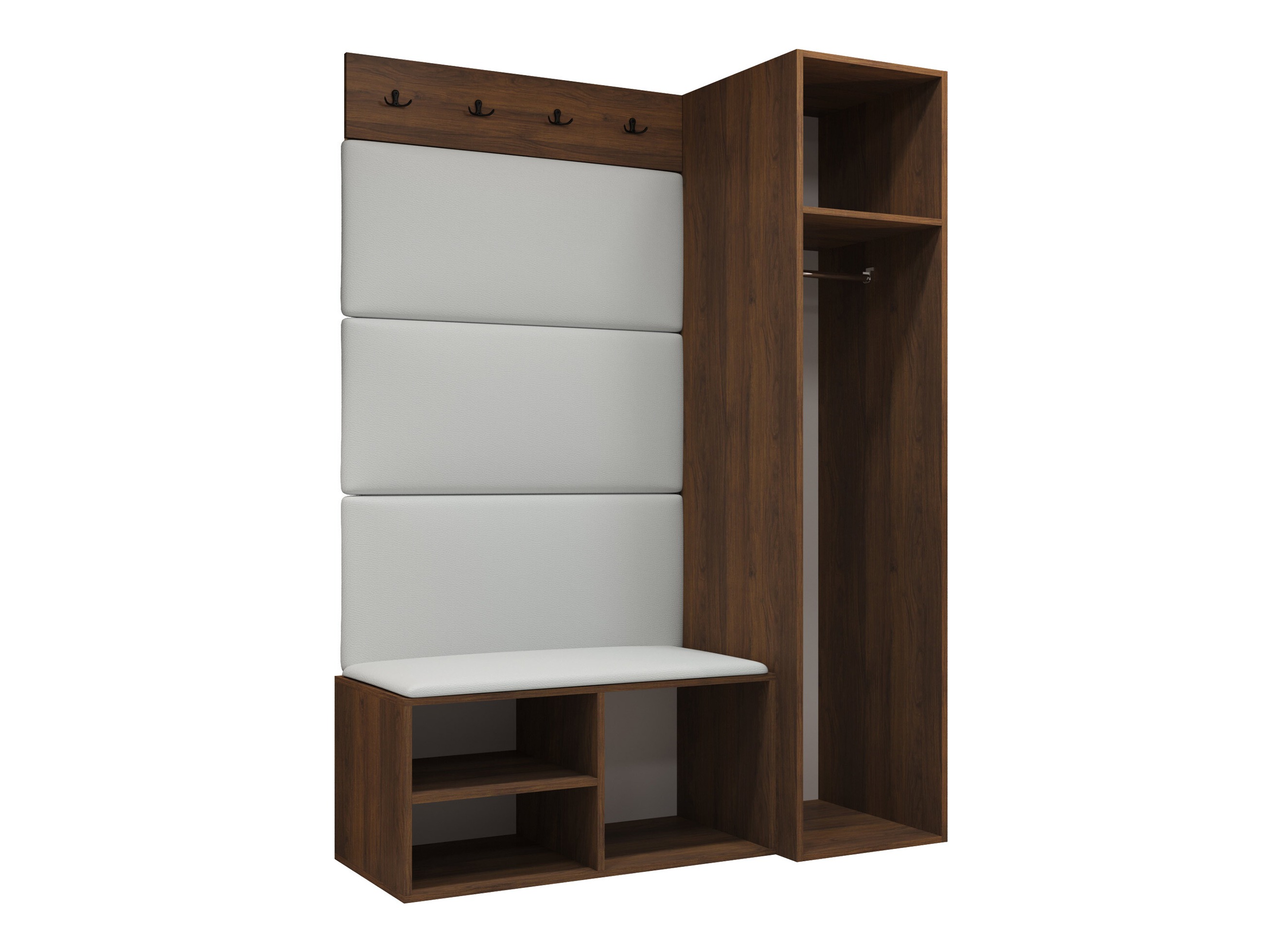 Set arredo da corridoio Nitos II (Noce)