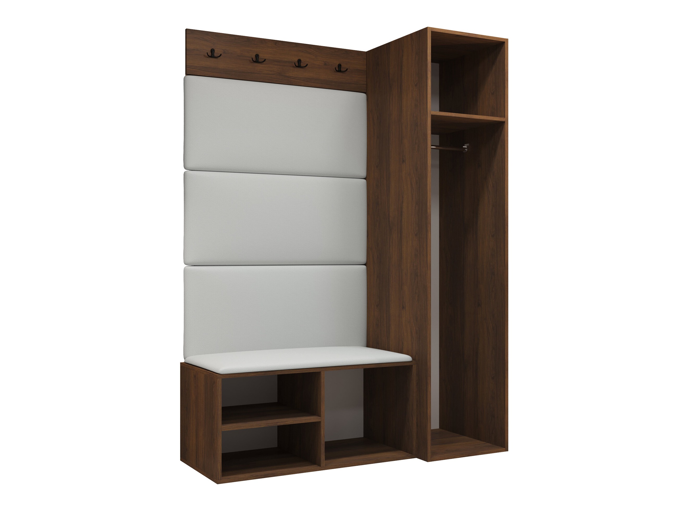 Set arredo da corridoio Nitos II (Noce)