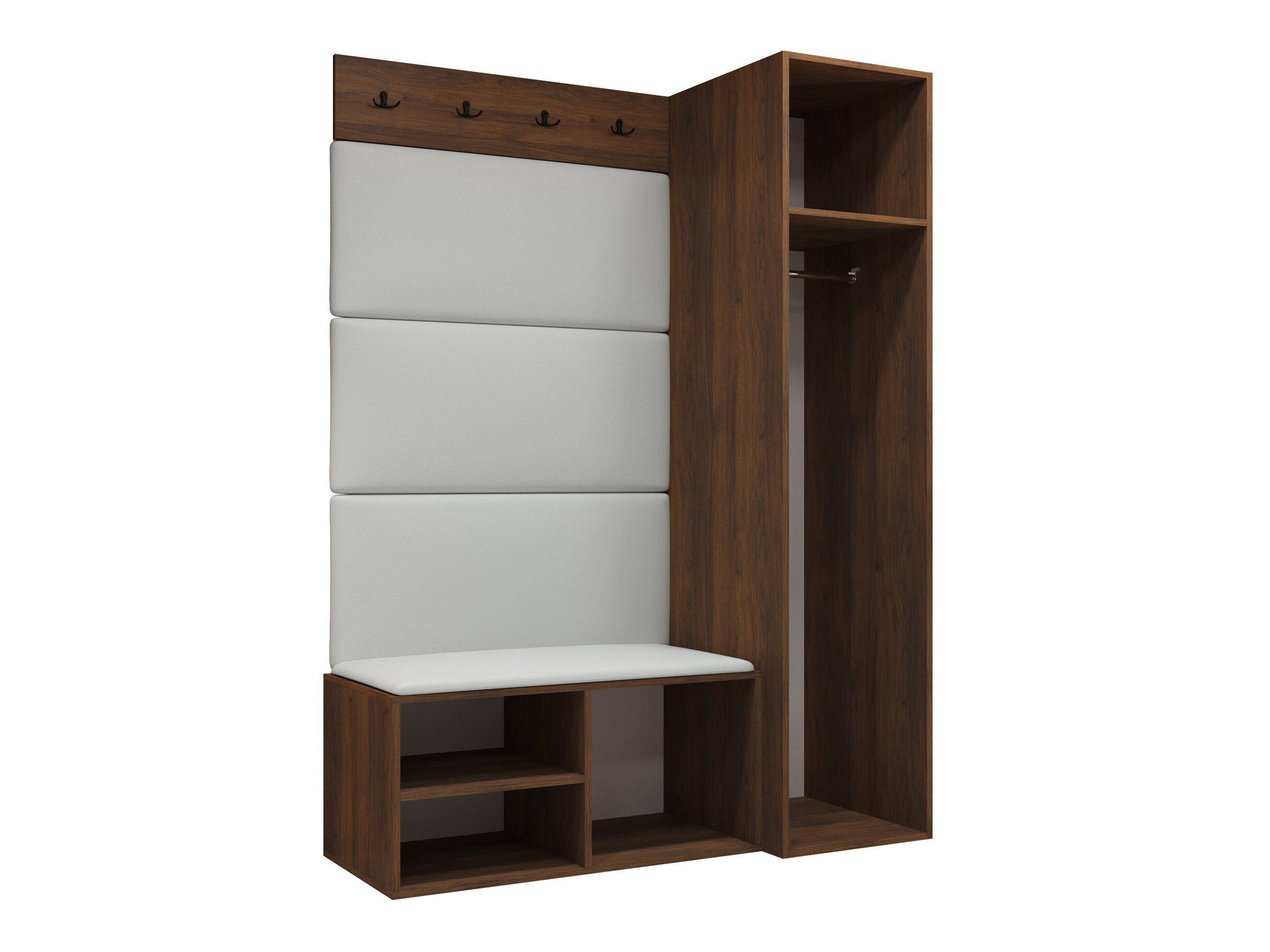 Set arredo da corridoio Nitos II (Noce)