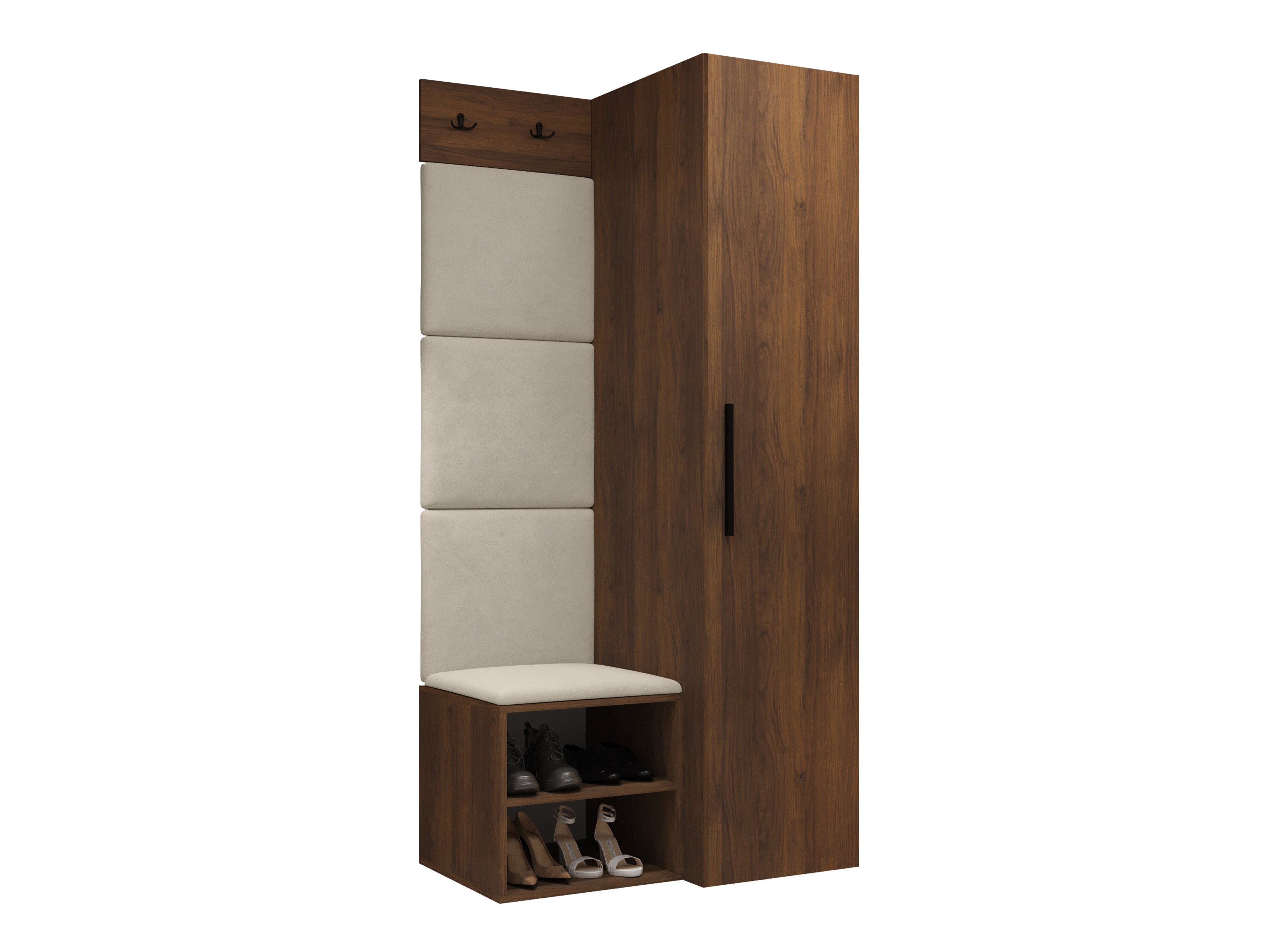 Set arredo da corridoio Nitos III (Noce)