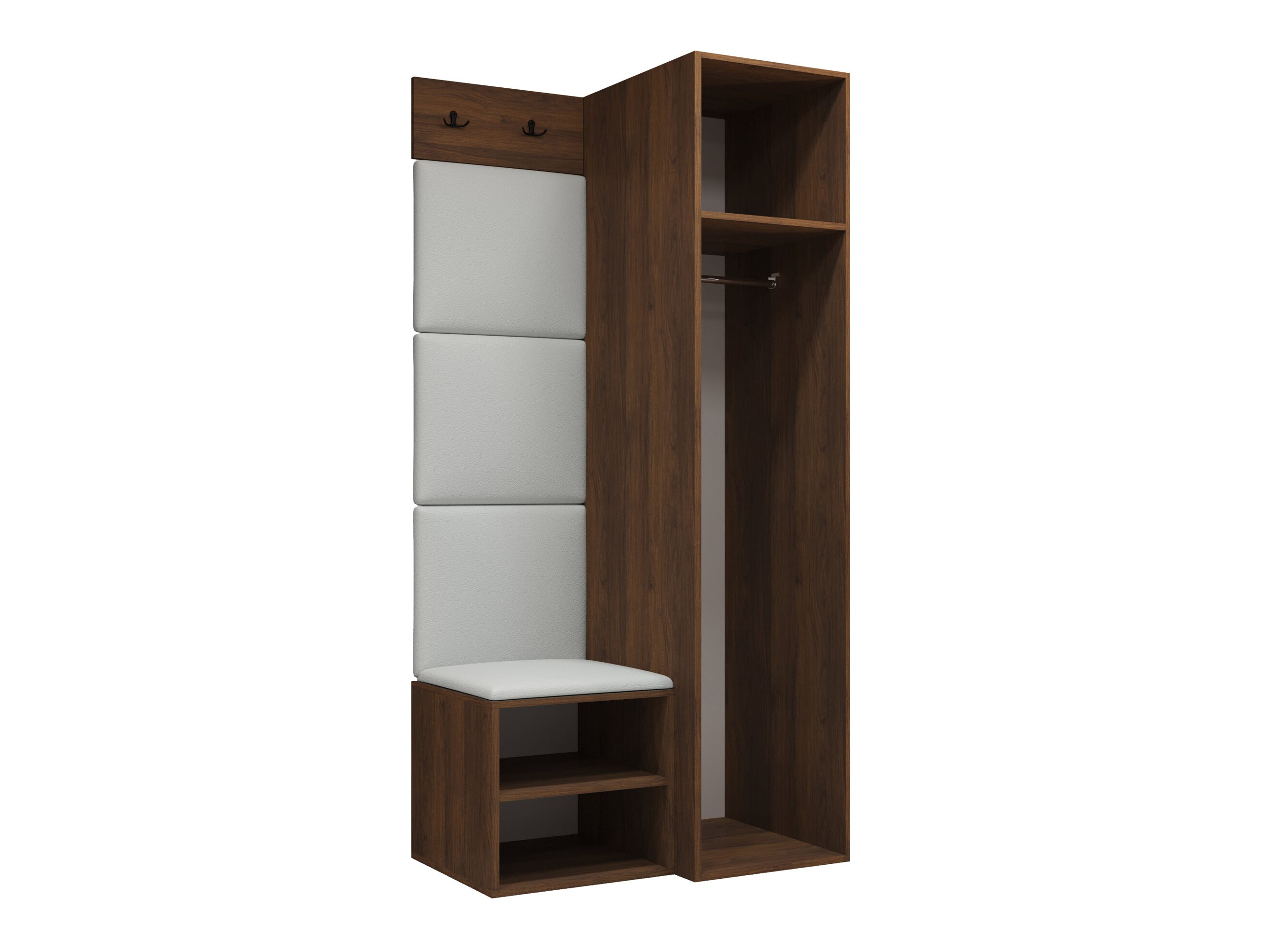 Set arredo da corridoio Nitos III (Noce)