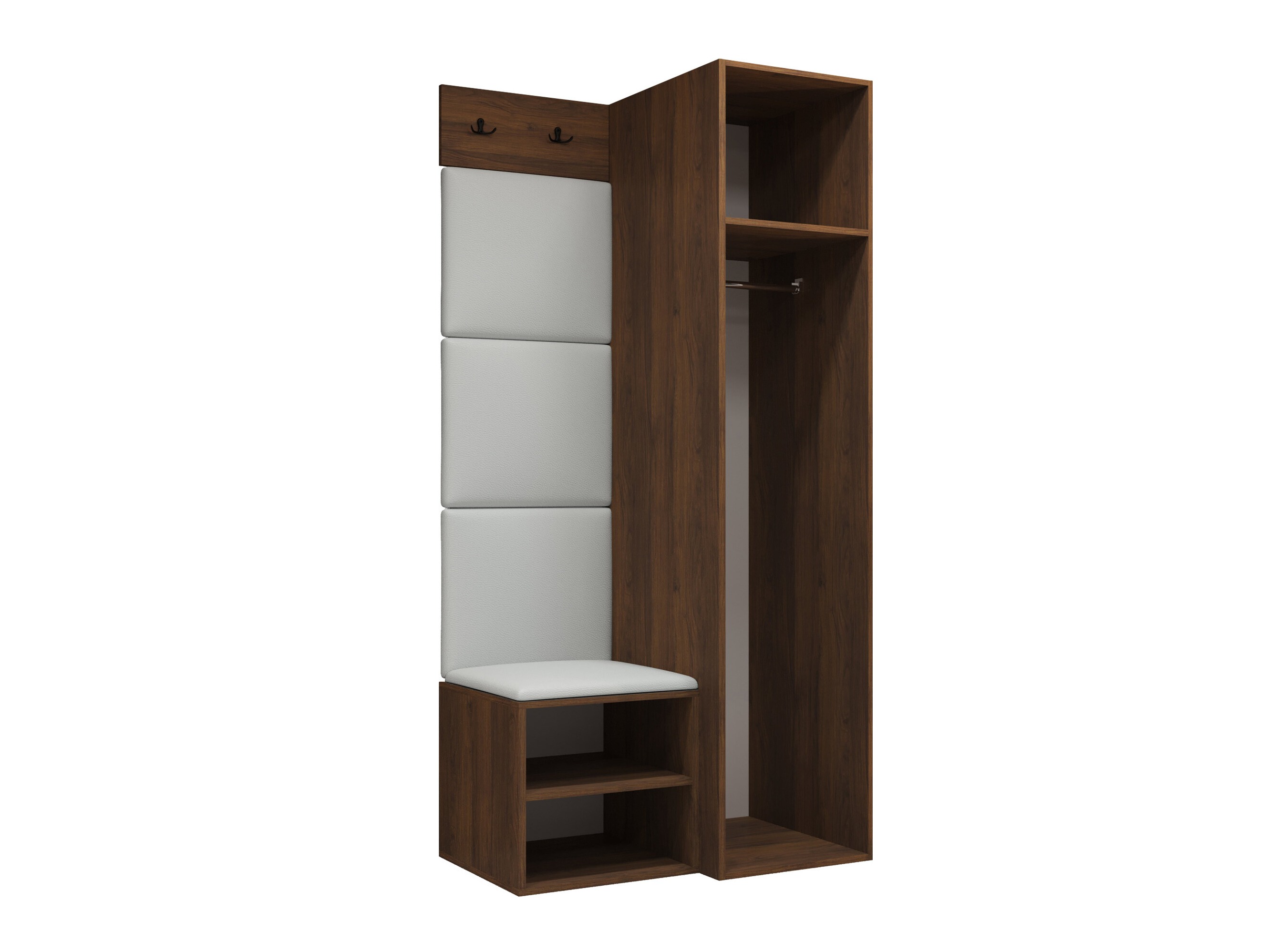 Set arredo da corridoio Nitos III (Noce)