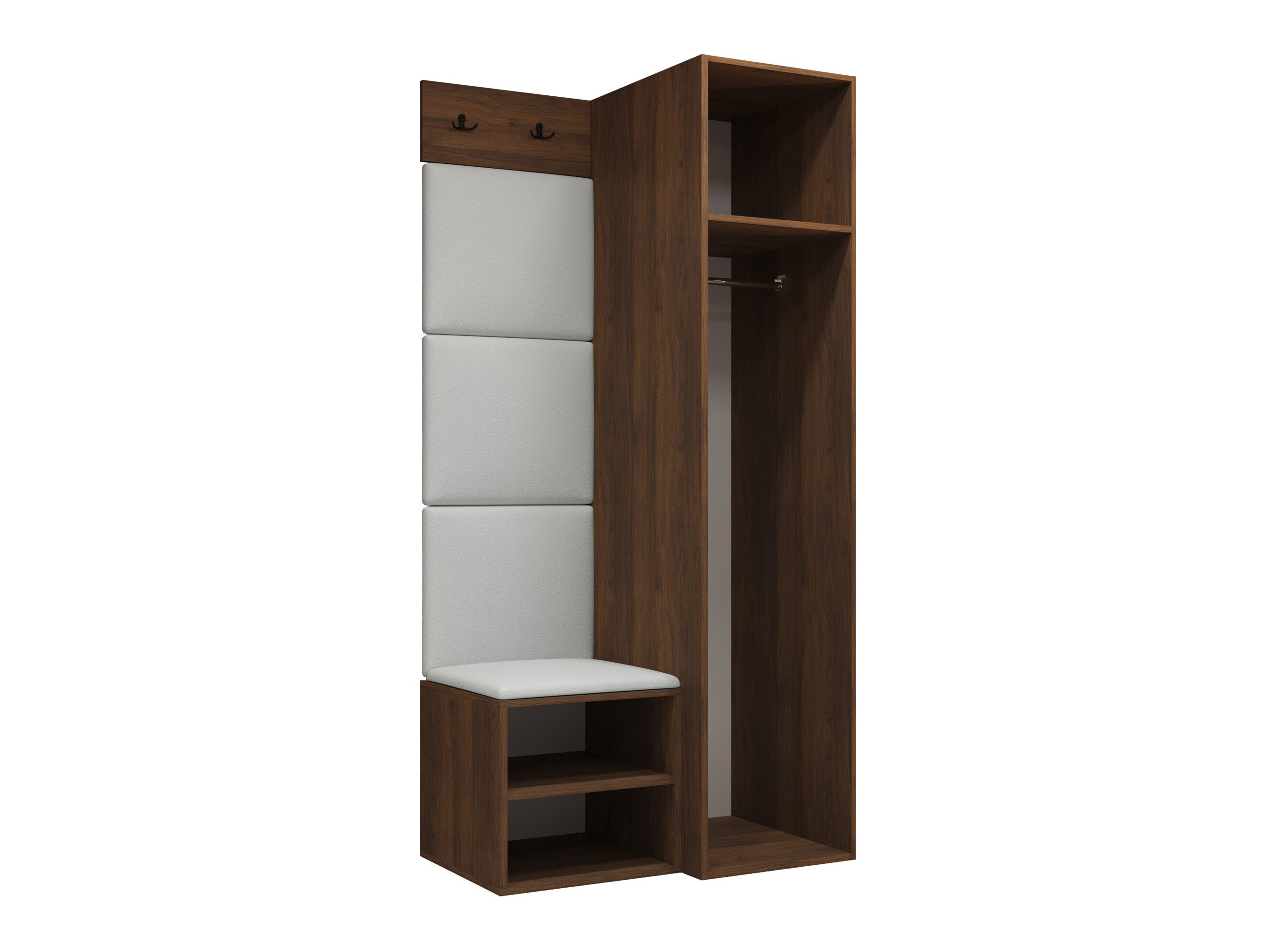 Set arredo da corridoio Nitos III (Noce)