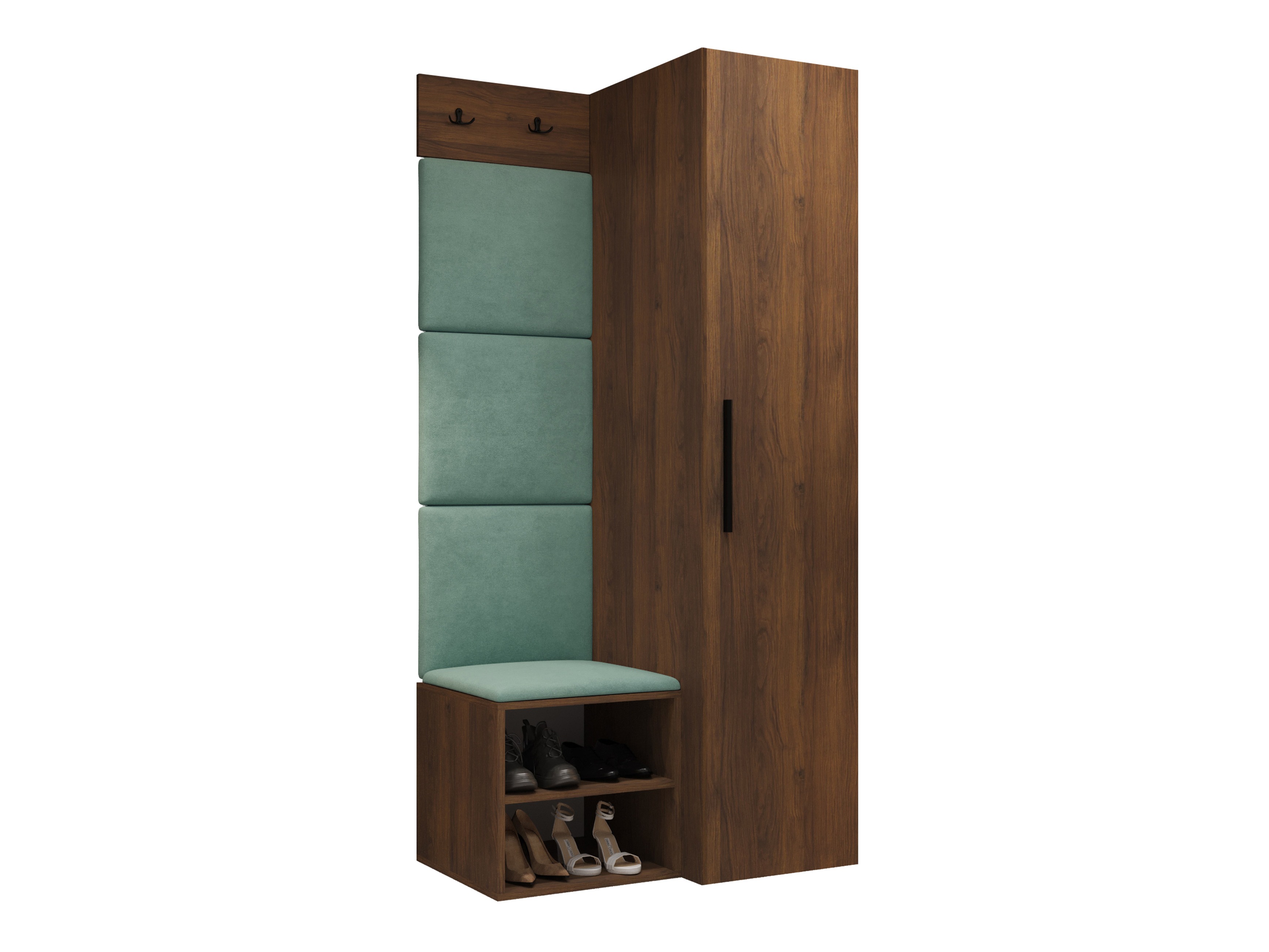 Set arredo da corridoio Nitos III (Noce)