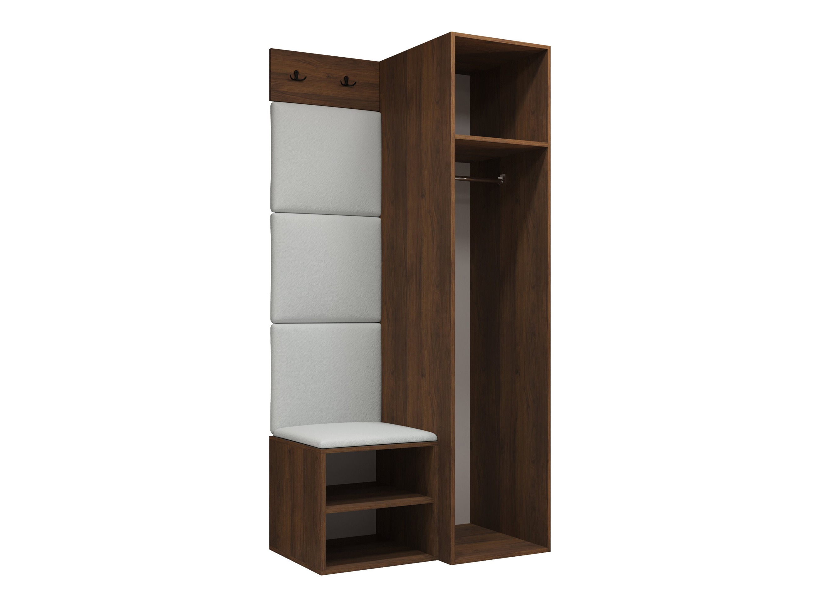 Set arredo da corridoio Nitos III (Noce)