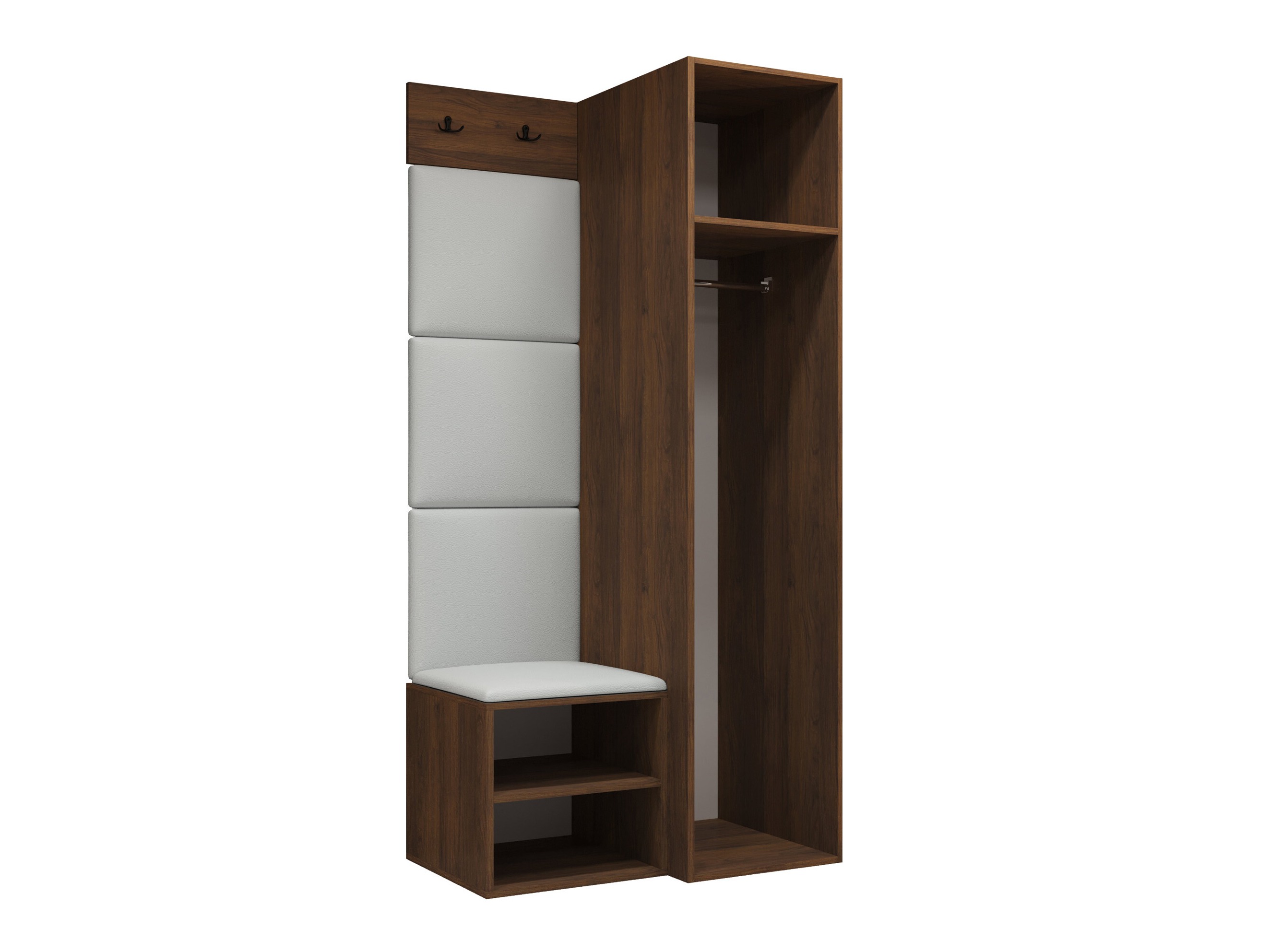 Set arredo da corridoio Nitos III (Noce)