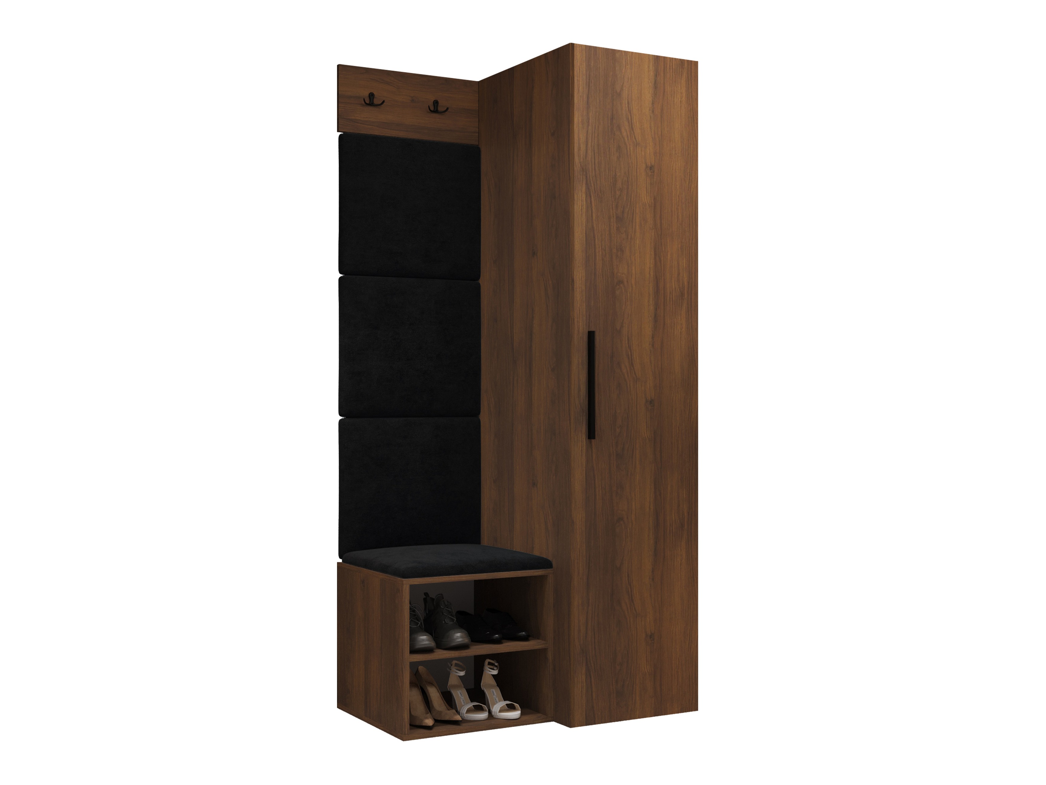 Set arredo da corridoio Nitos III (Noce)