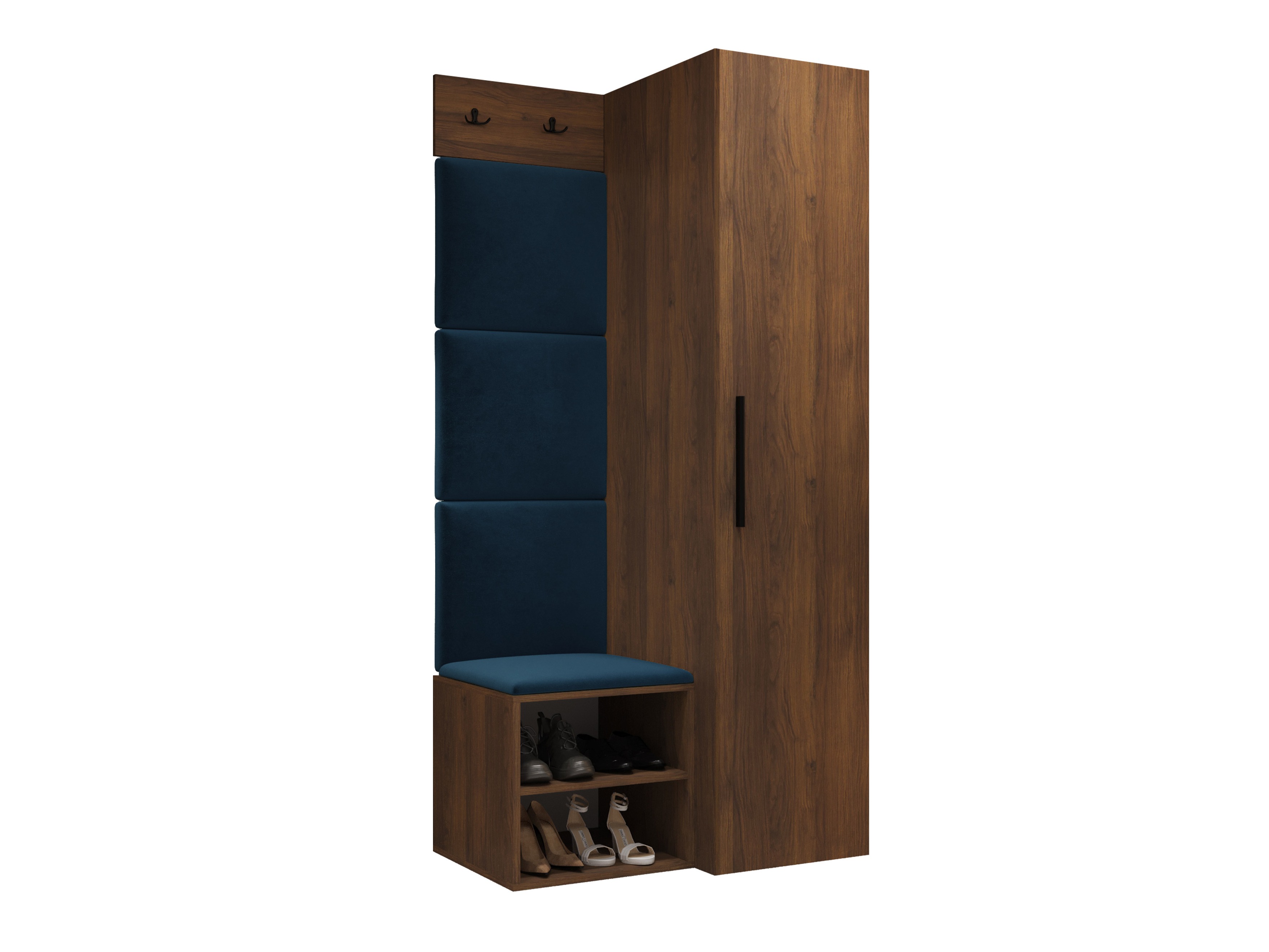 Set arredo da corridoio Nitos III (Noce)