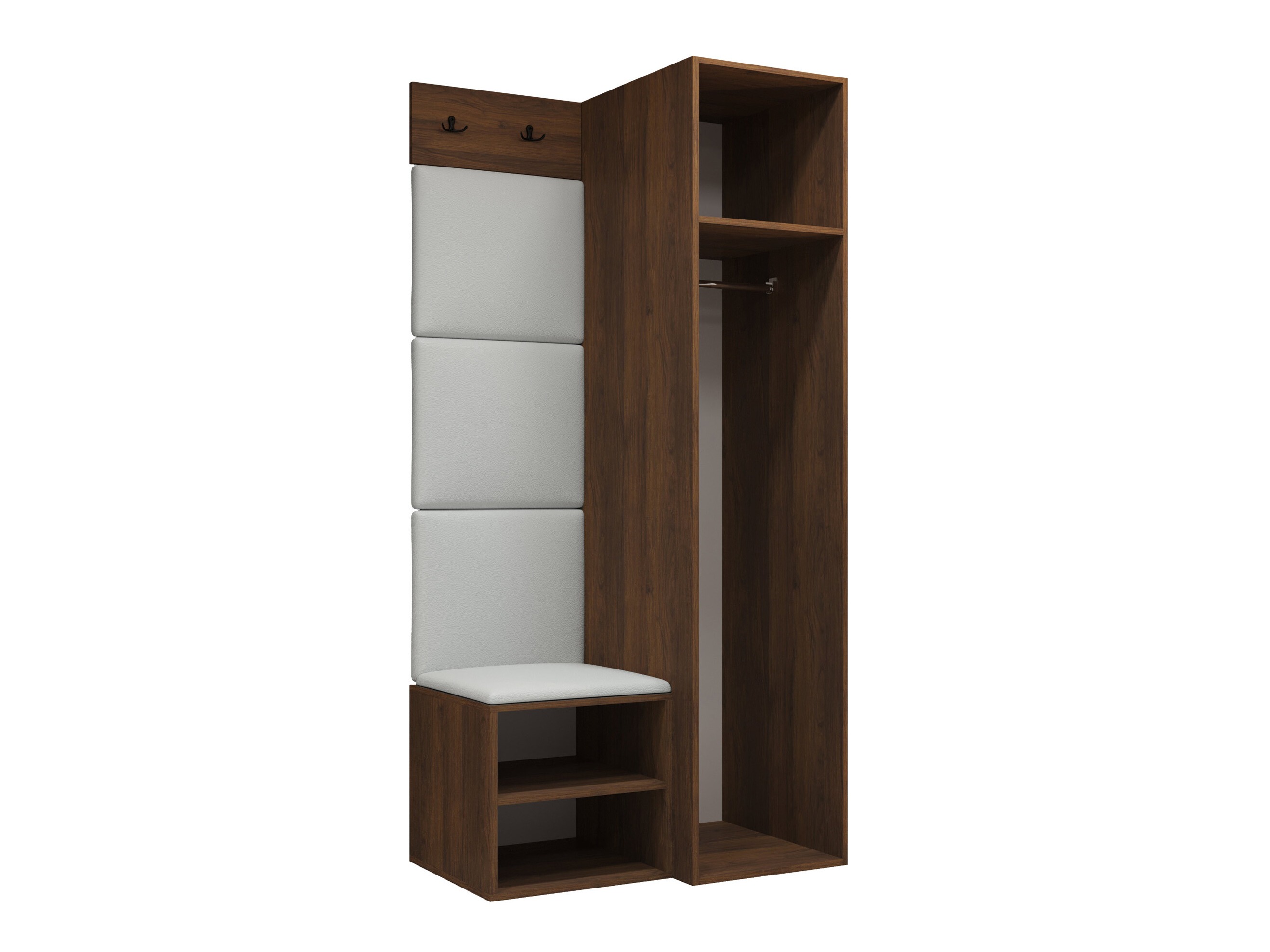 Set arredo da corridoio Nitos III (Noce)