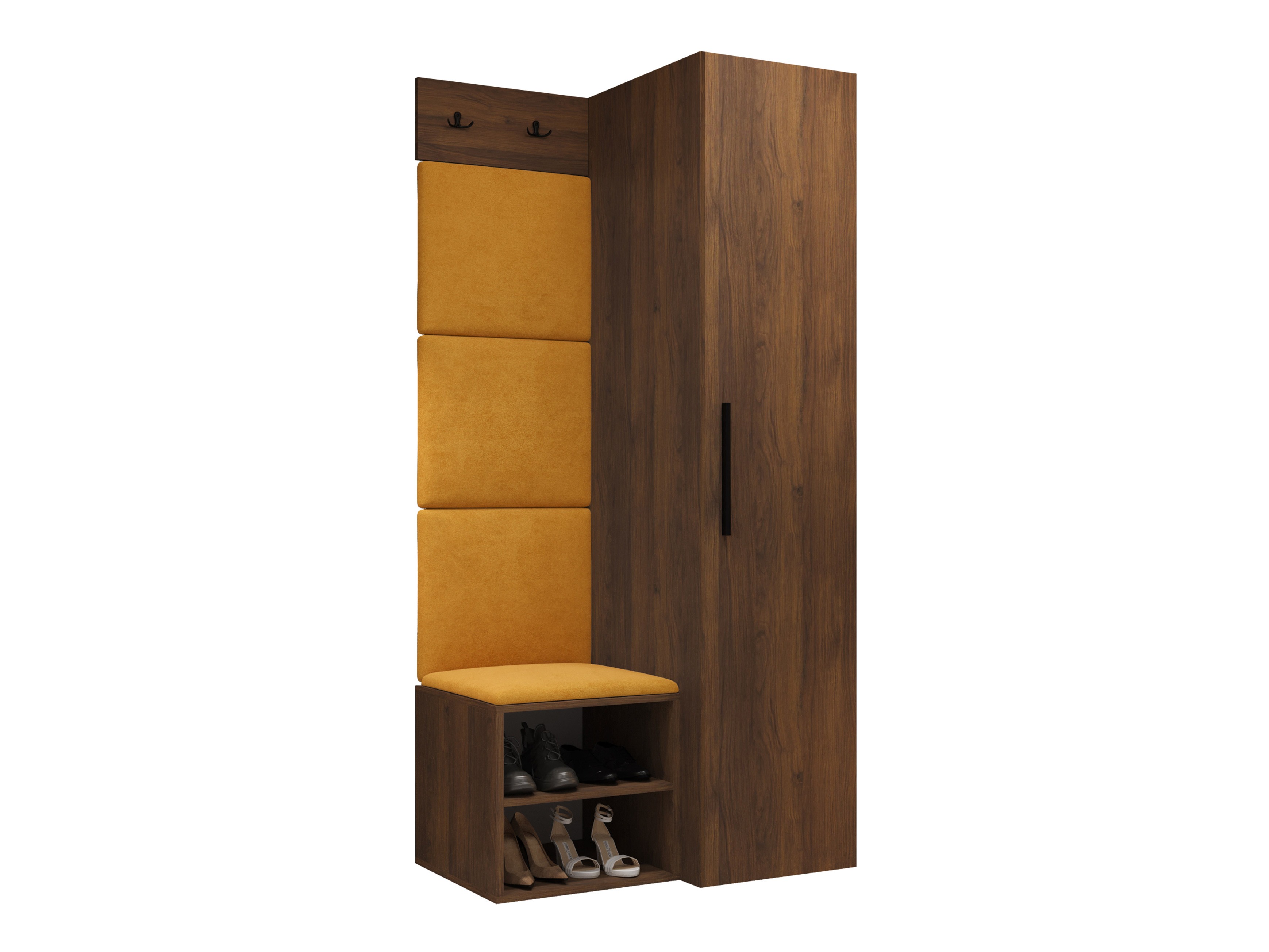Set arredo da corridoio Nitos III (Noce)