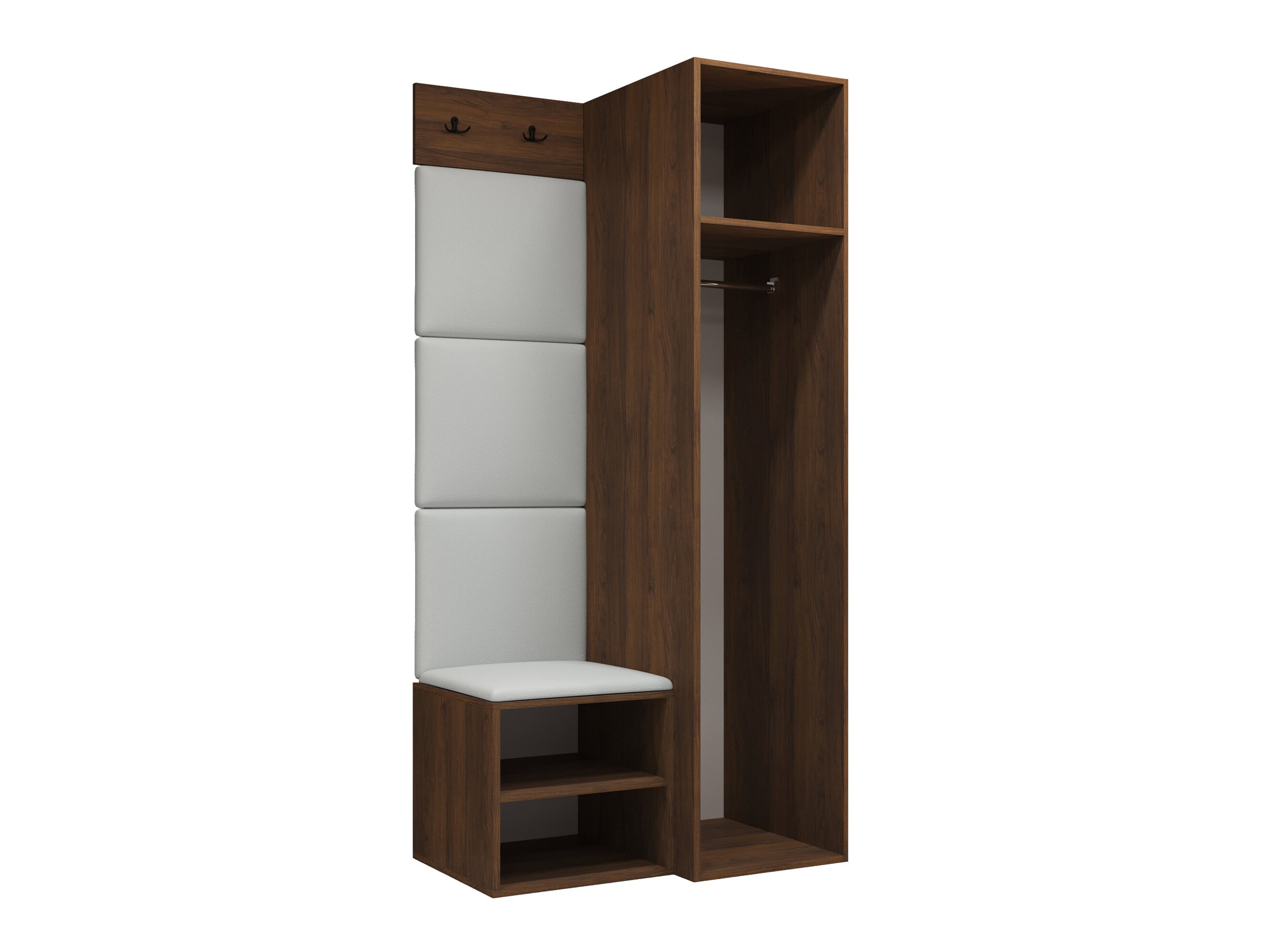 Set arredo da corridoio Nitos III (Noce)