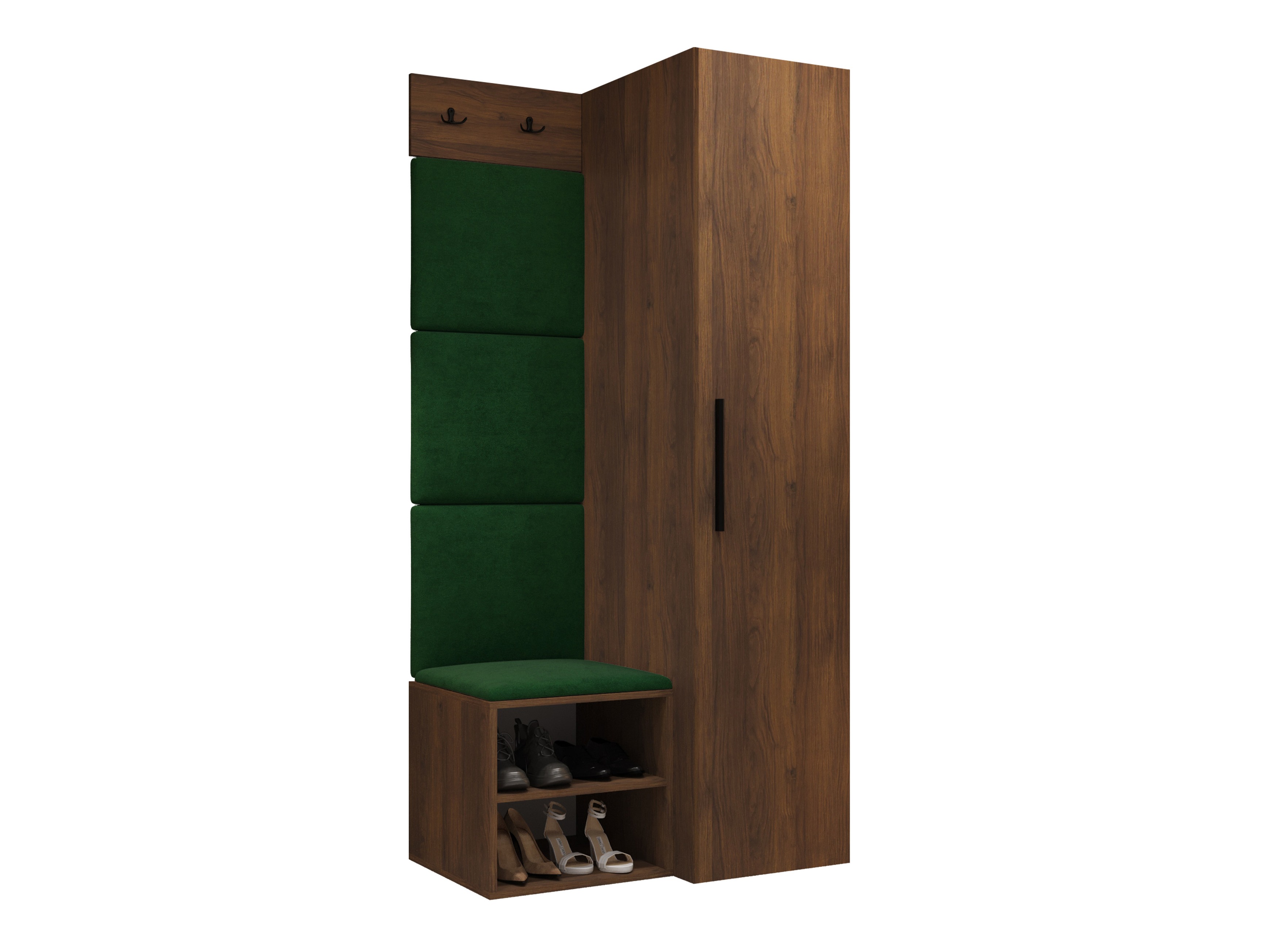 Set arredo da corridoio Nitos III (Noce)