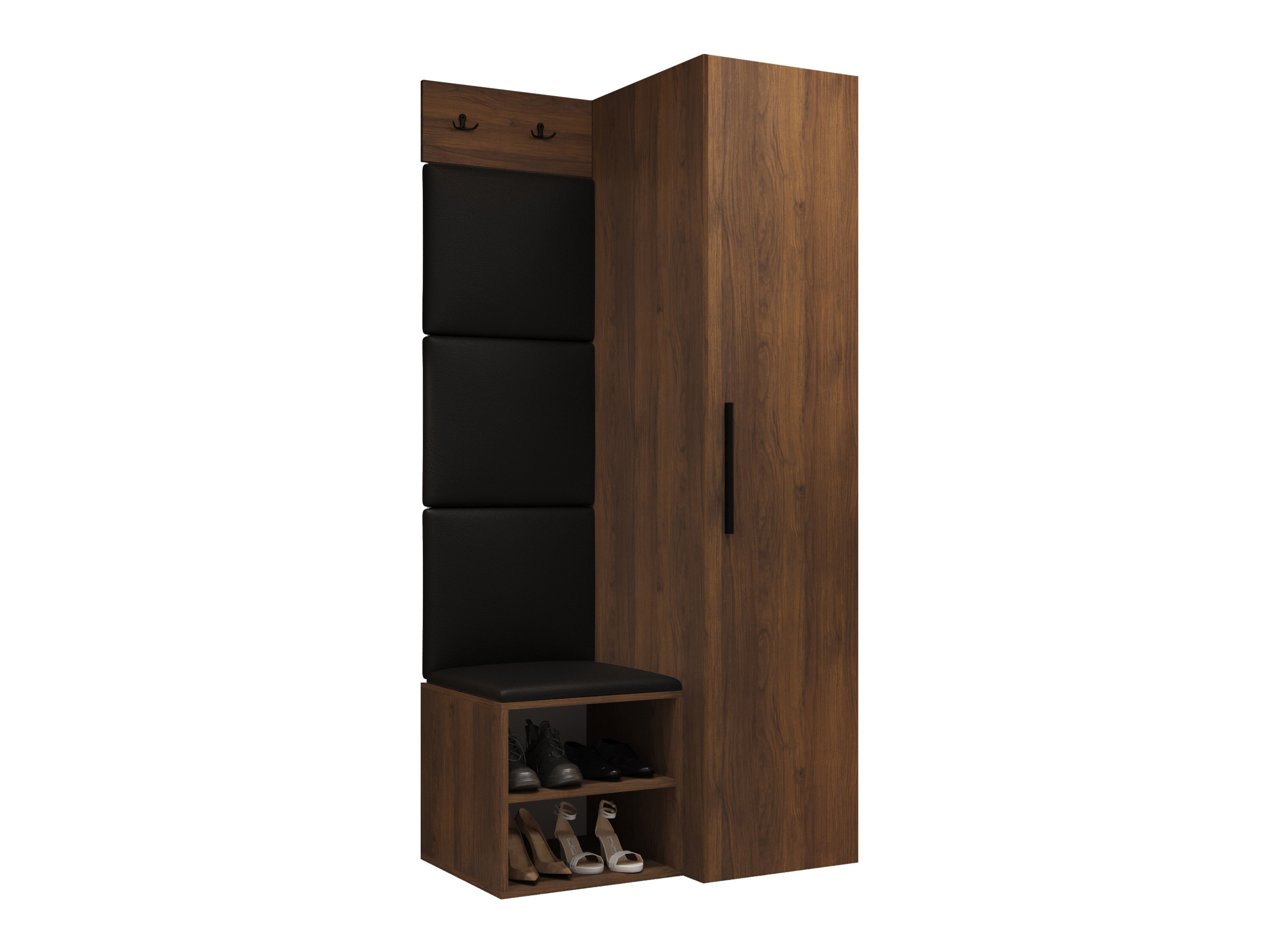 Set arredo da corridoio Nitos III (Noce)