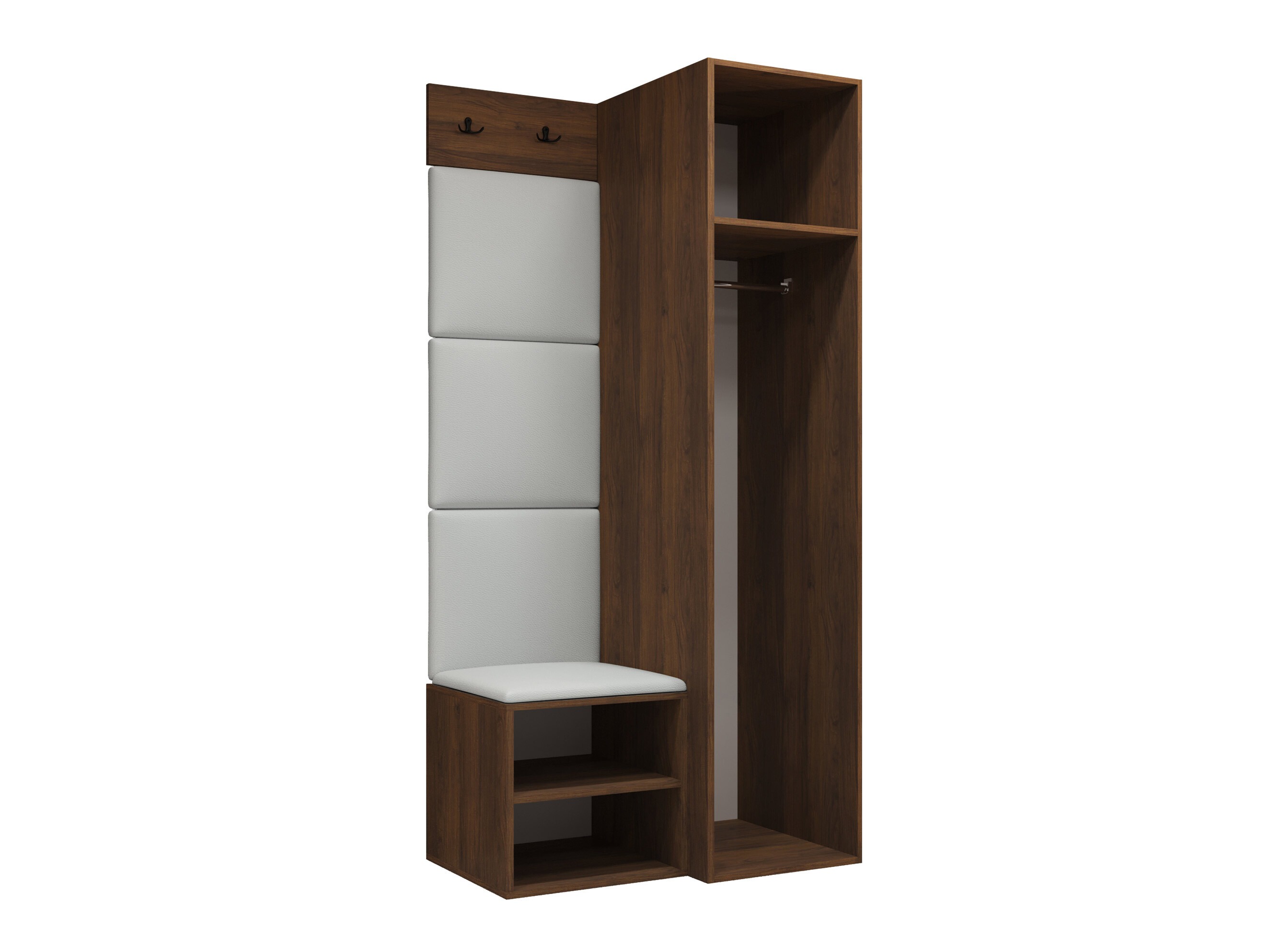 Set arredo da corridoio Nitos III (Noce)
