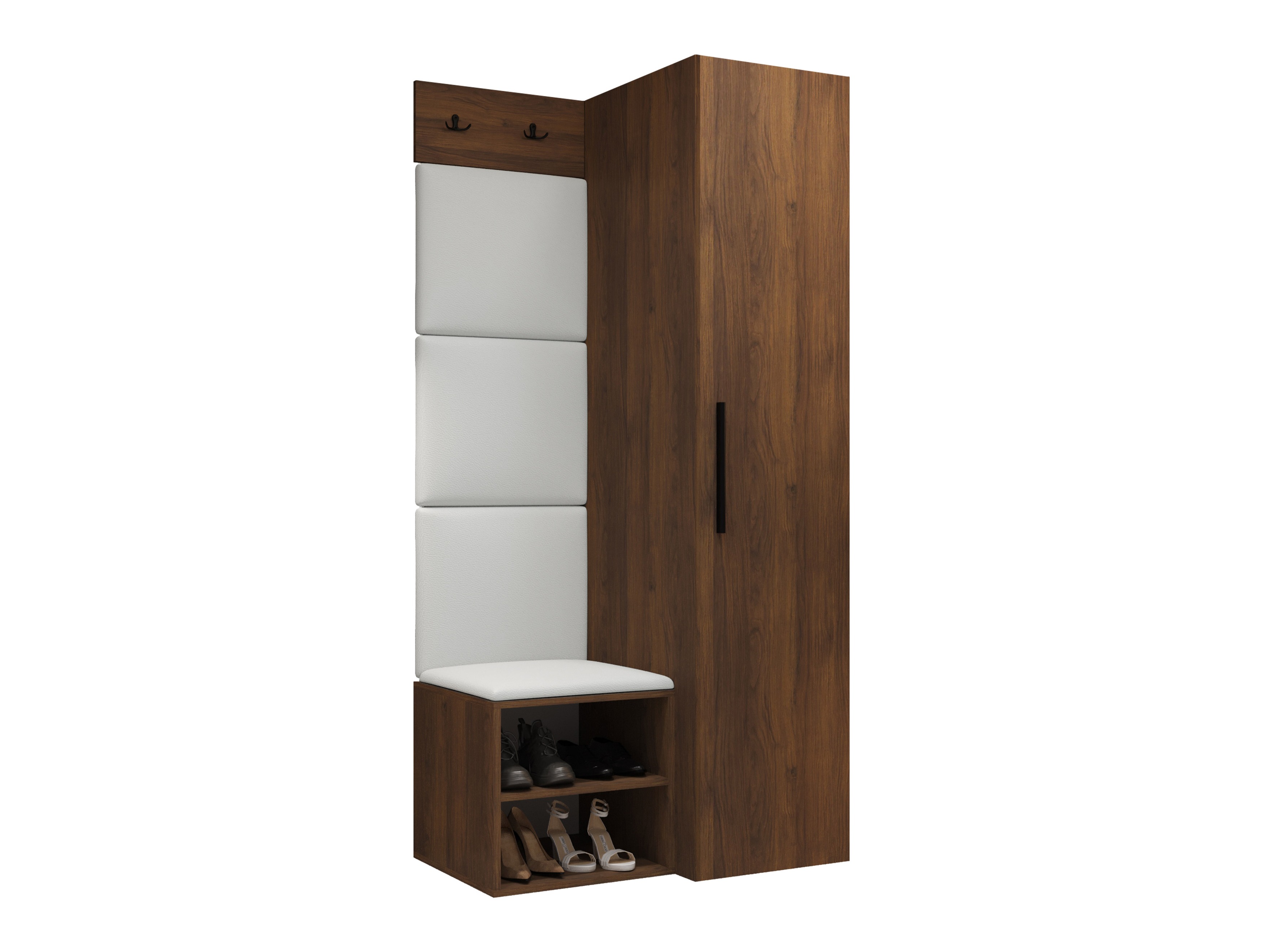 Set arredo da corridoio Nitos III (Noce)