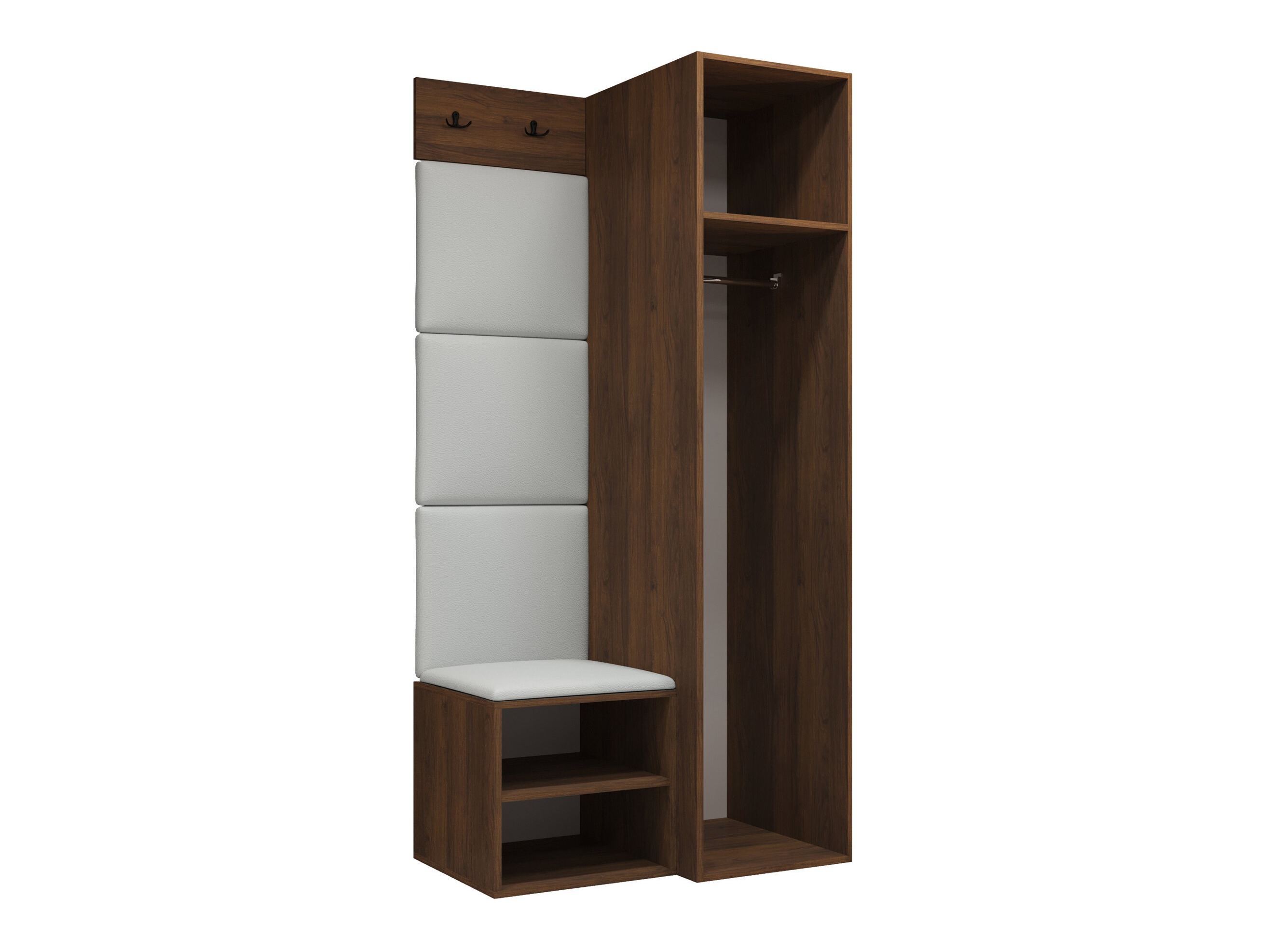 Set arredo da corridoio Nitos III (Noce)