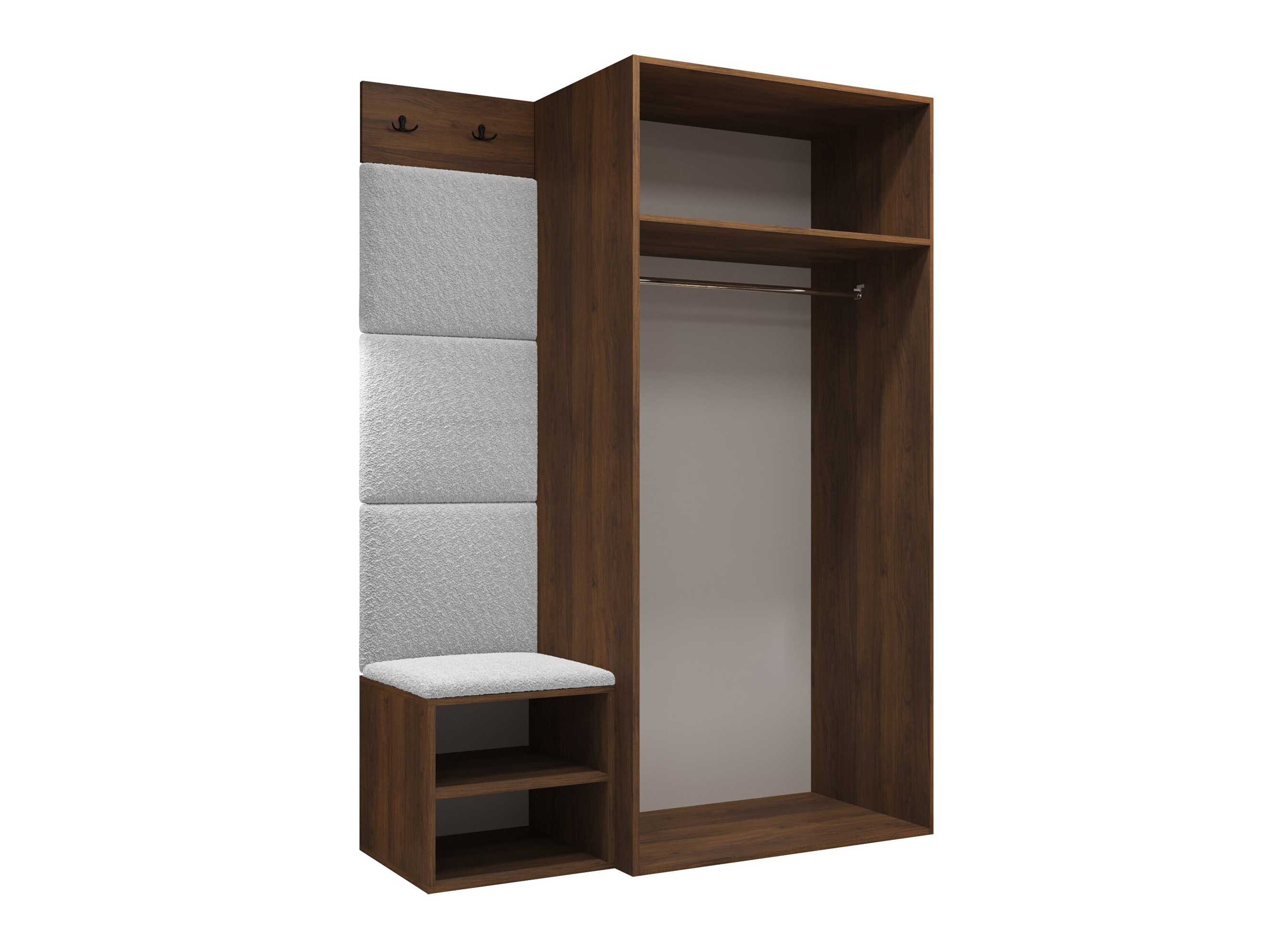 Set arredo da corridoio Nitos IV (Noce)