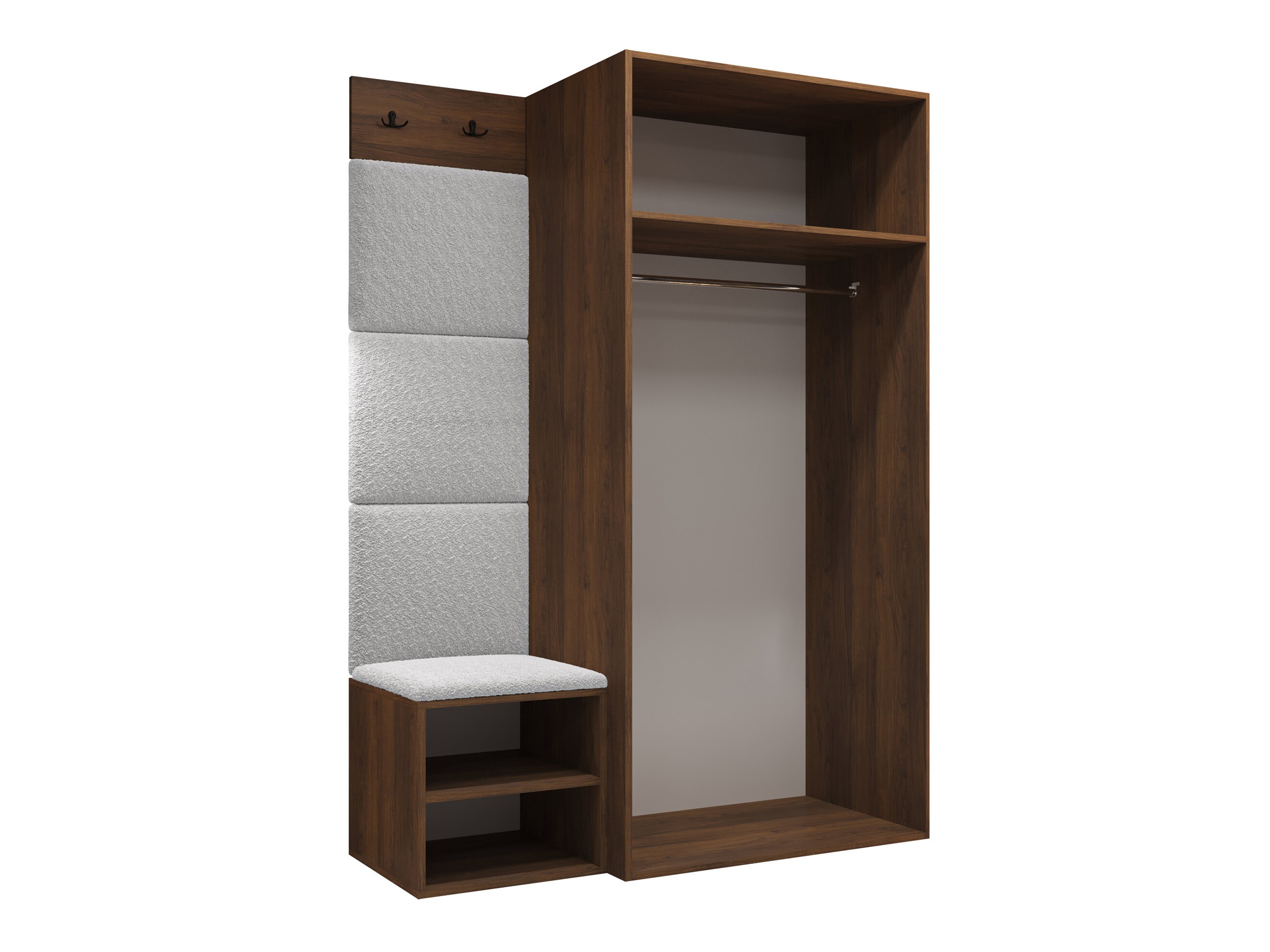 Set arredo da corridoio Nitos IV (Noce)
