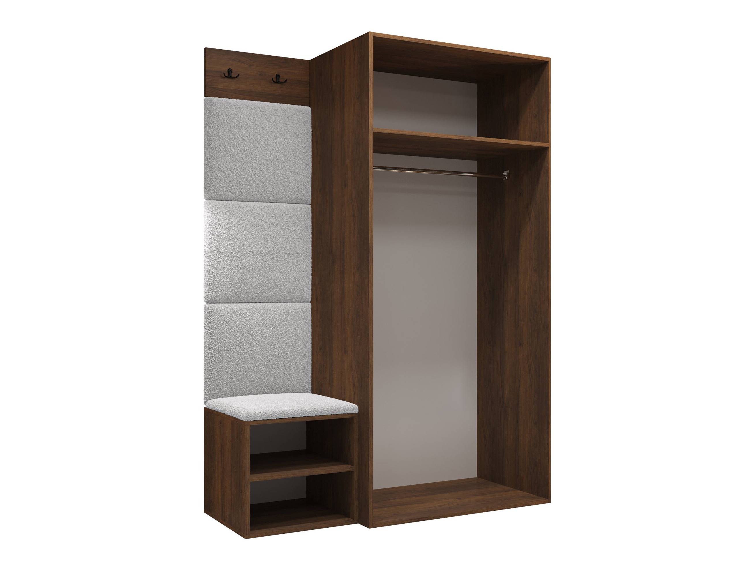 Set arredo da corridoio Nitos IV (Noce)