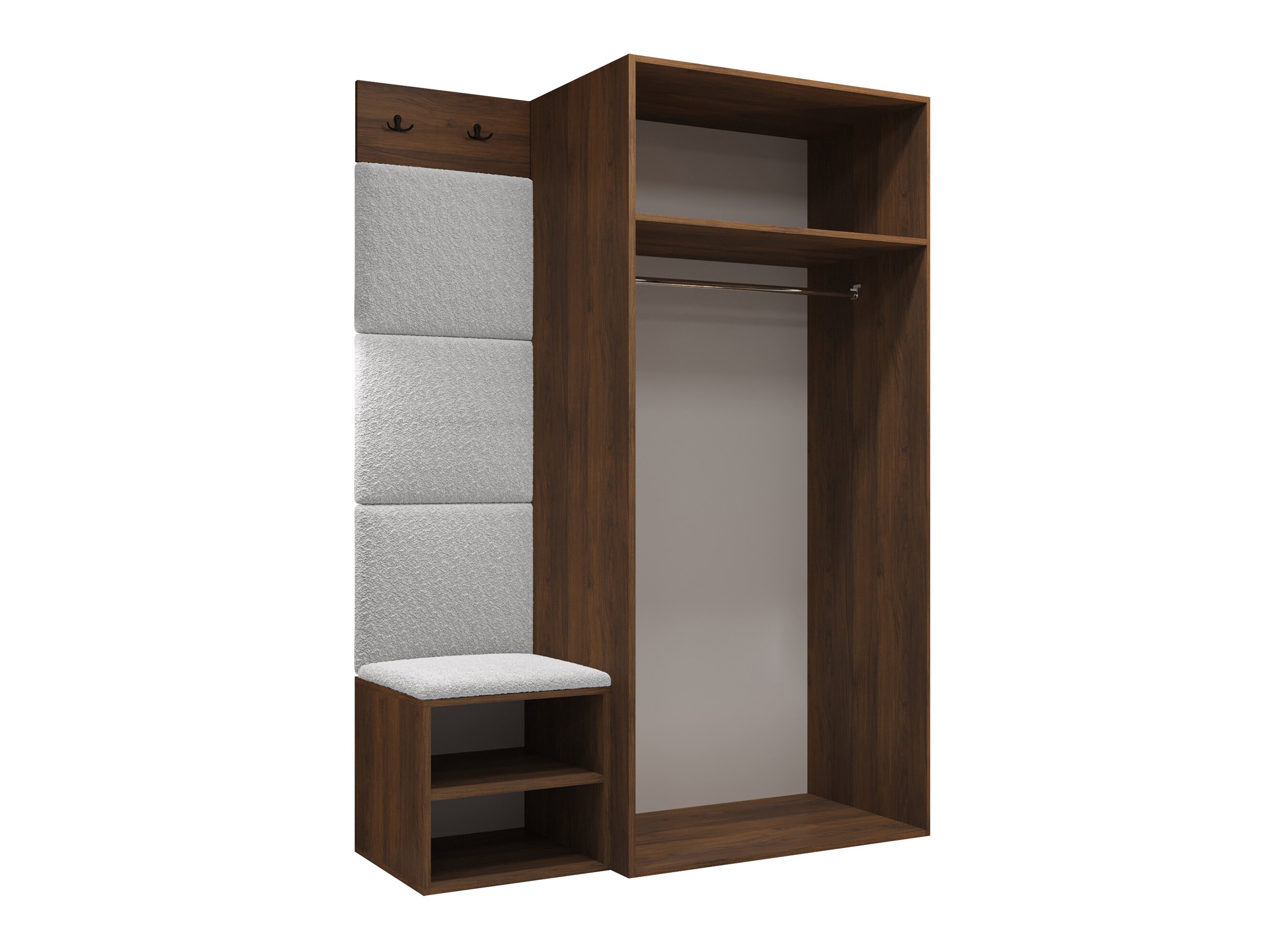Set arredo da corridoio Nitos IV (Noce)
