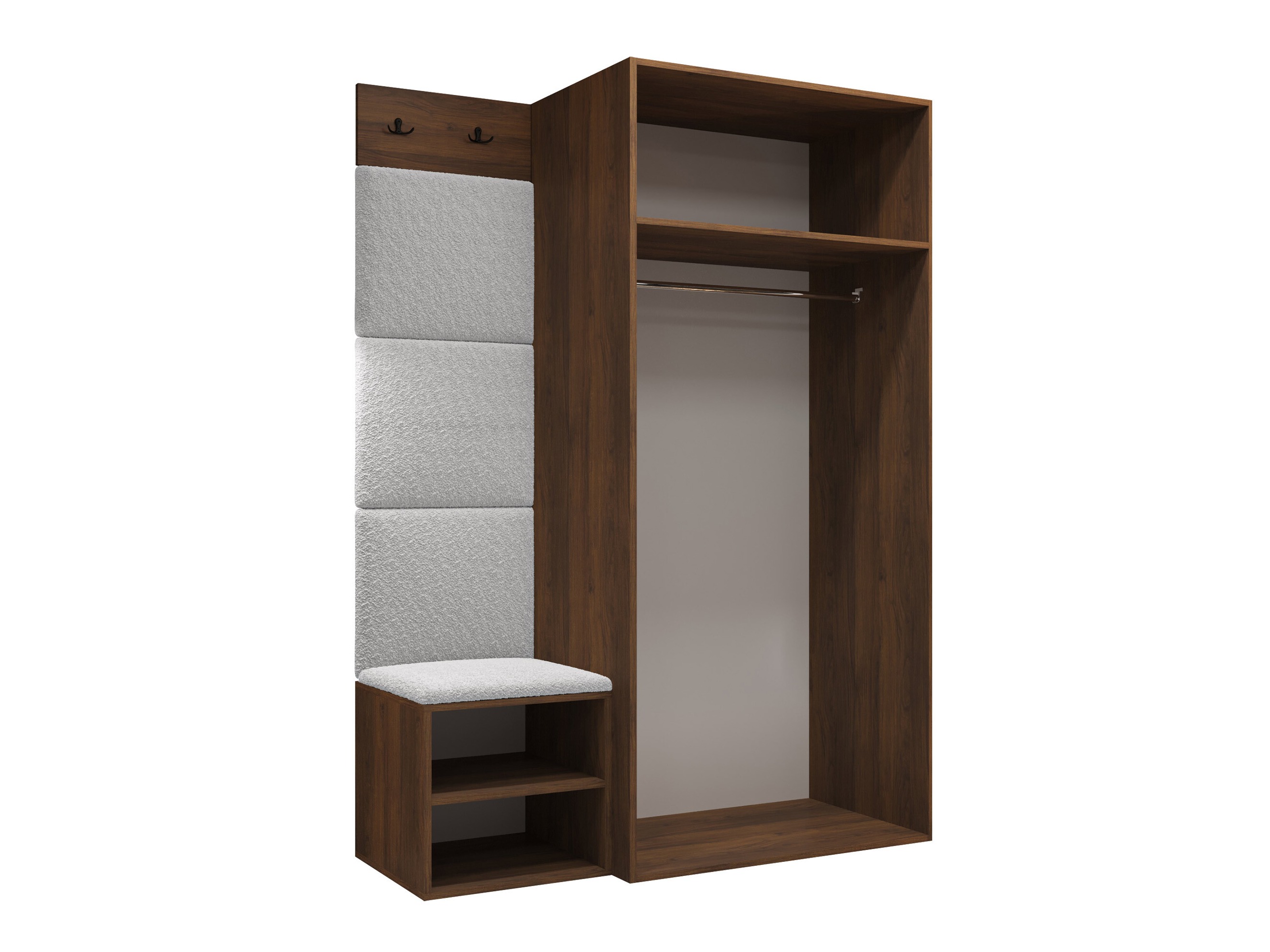Set arredo da corridoio Nitos IV (Noce)