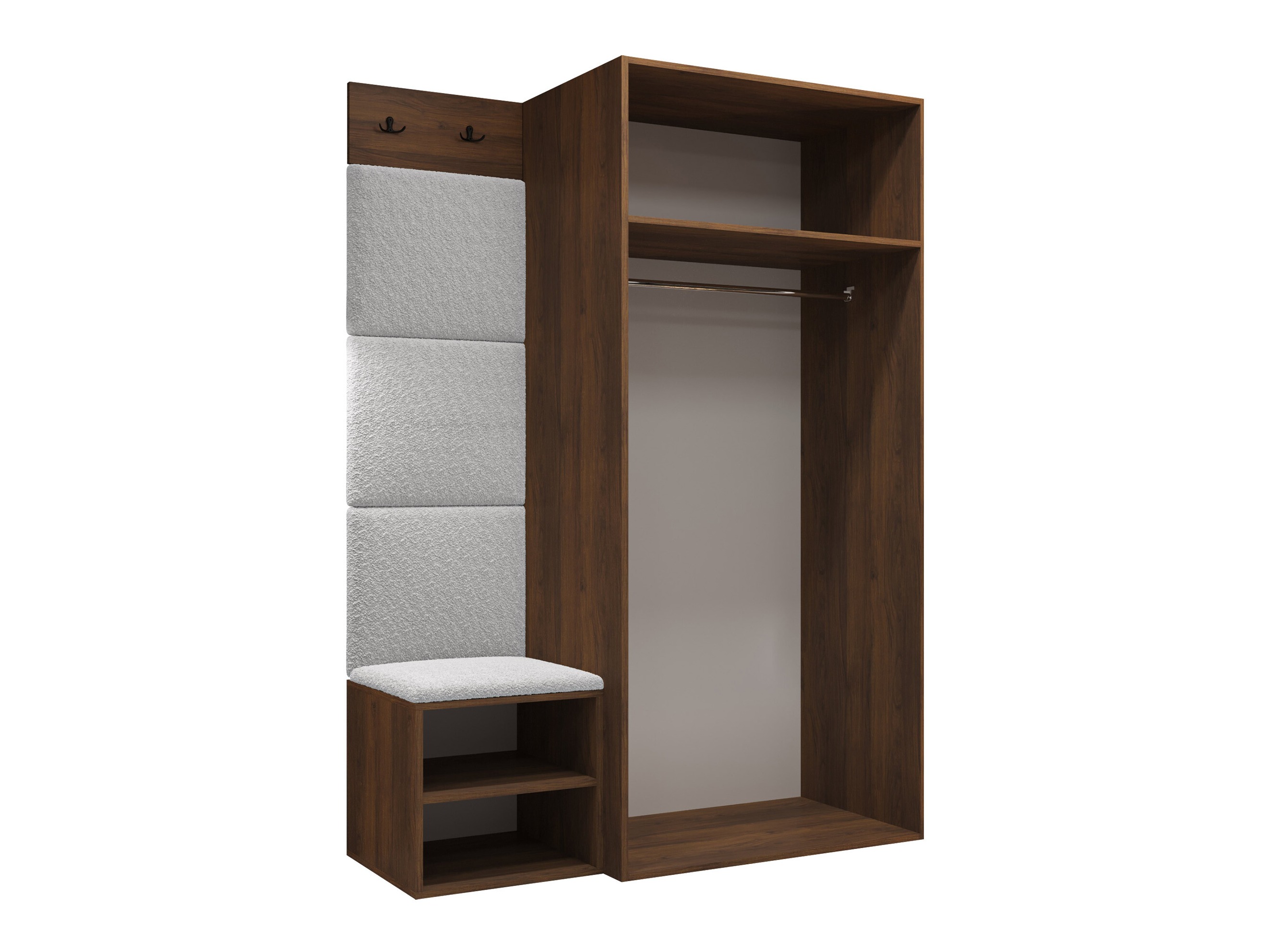Set arredo da corridoio Nitos IV (Noce)