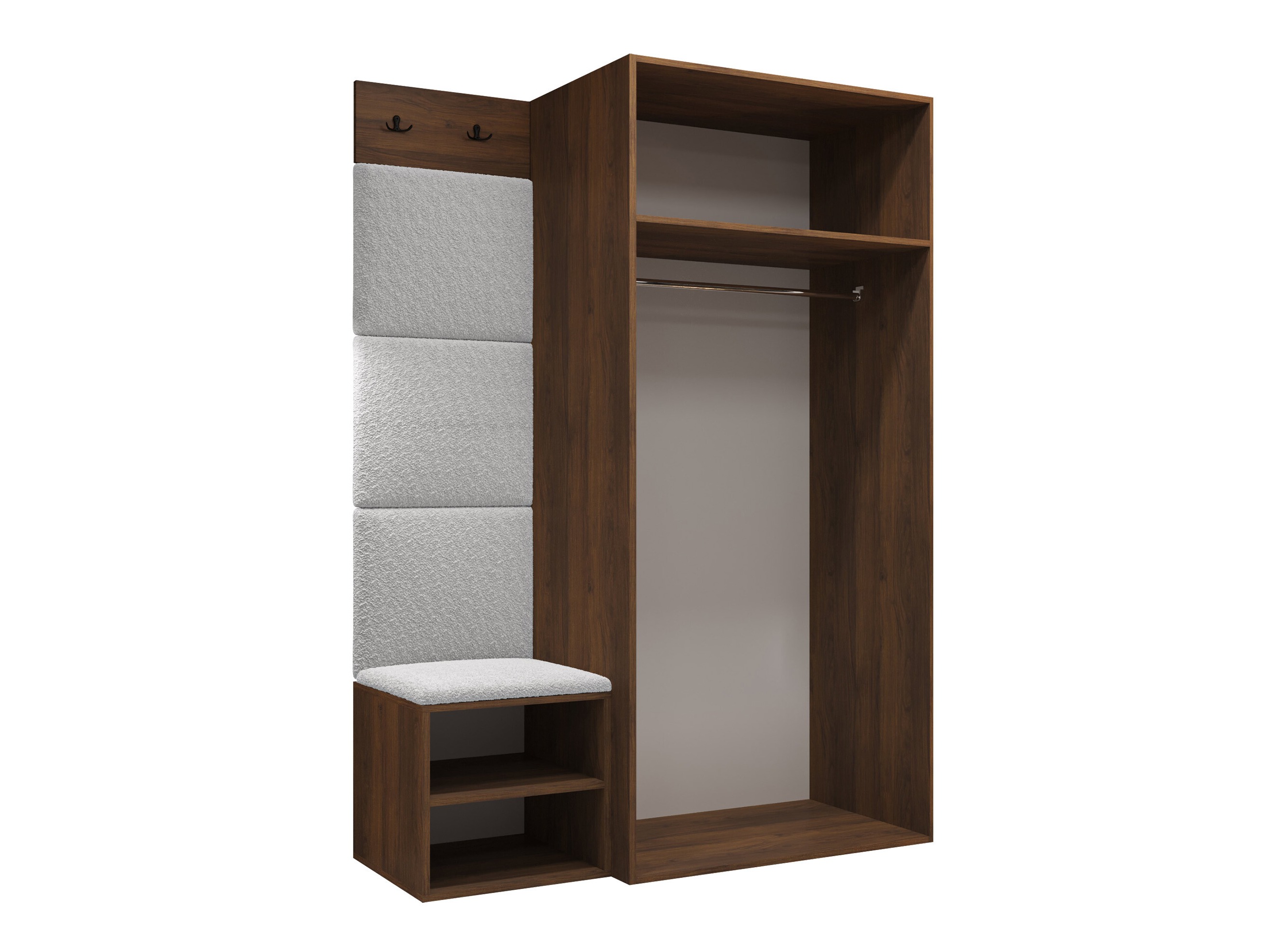 Set arredo da corridoio Nitos IV (Noce)