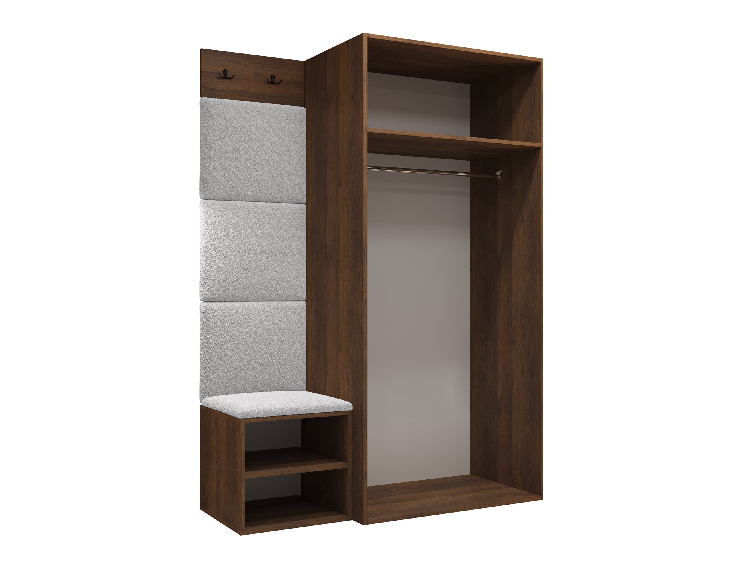 Set arredo da corridoio Nitos IV (Noce)