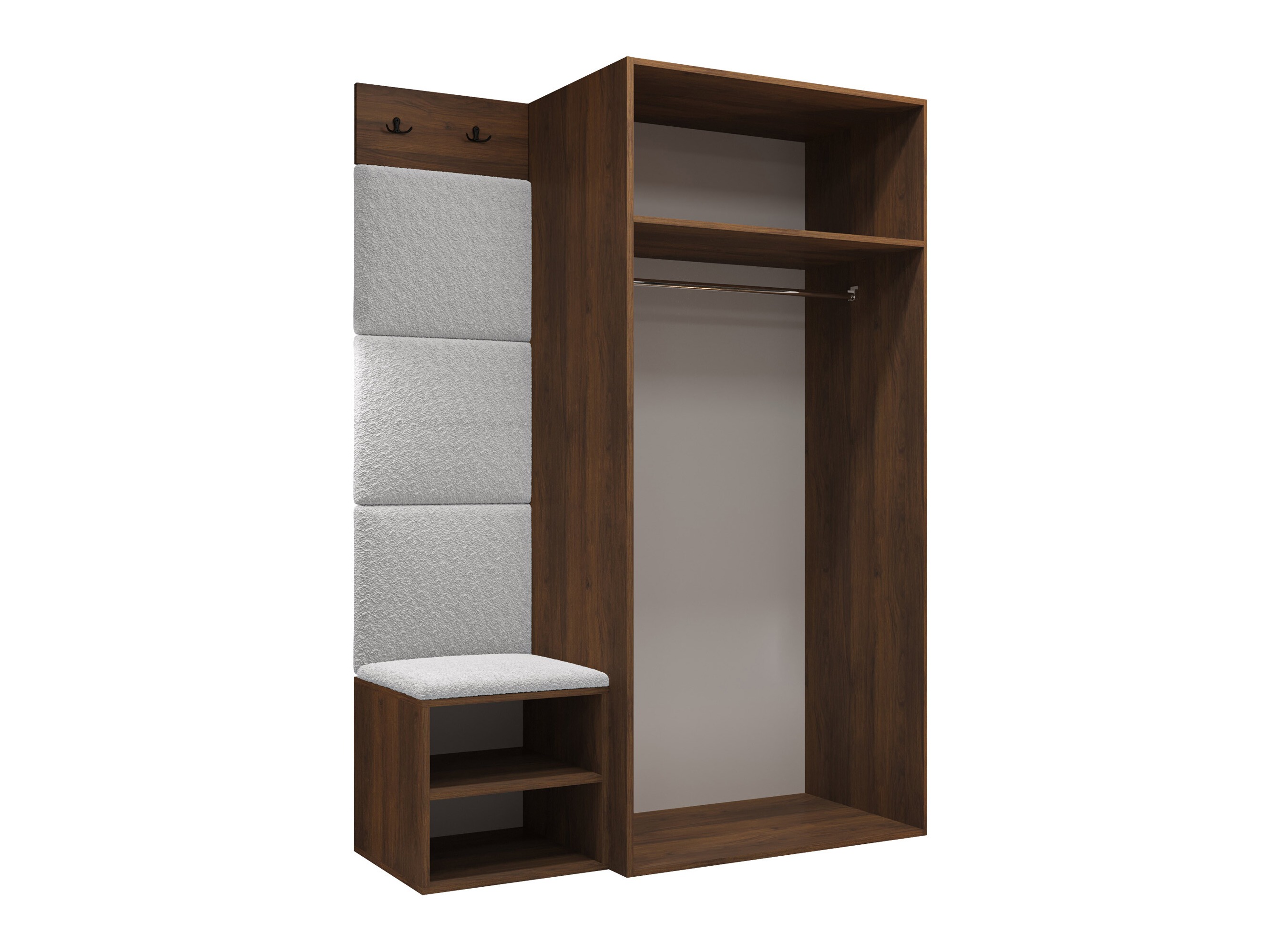 Set arredo da corridoio Nitos IV (Noce)
