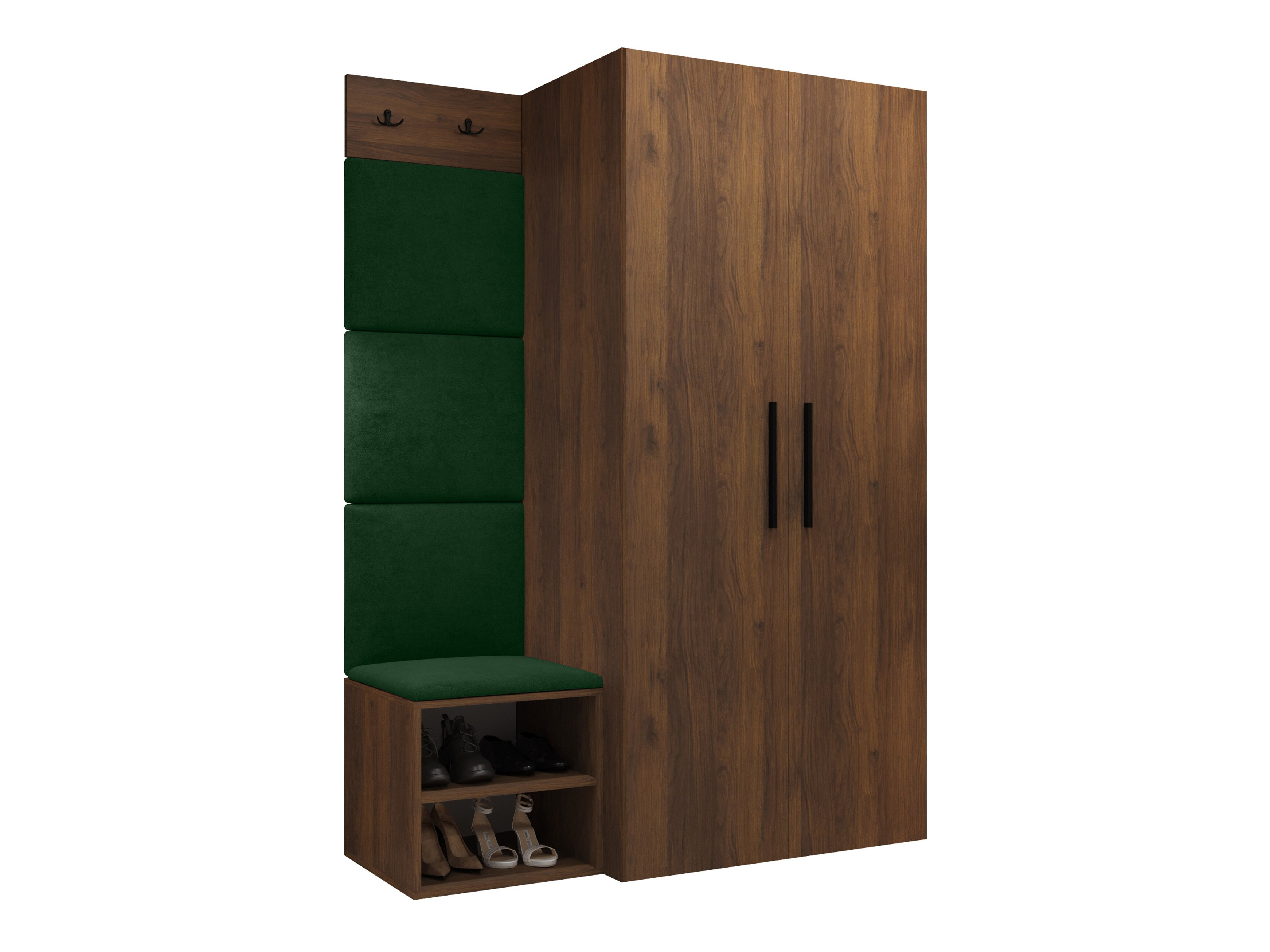 Set arredo da corridoio Nitos IV (Noce)