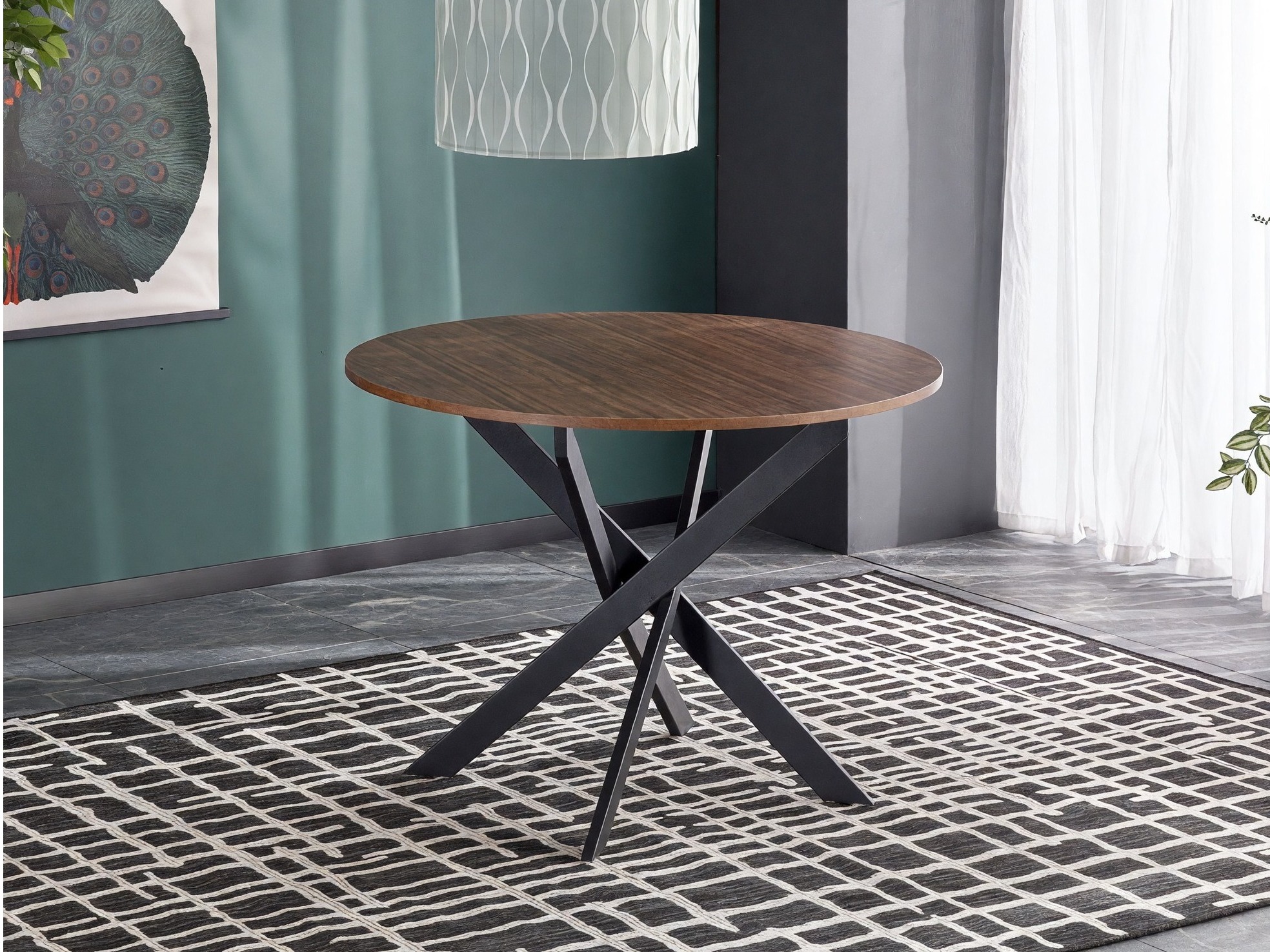 Tavolo Houston 1788 (Noce + Nero)