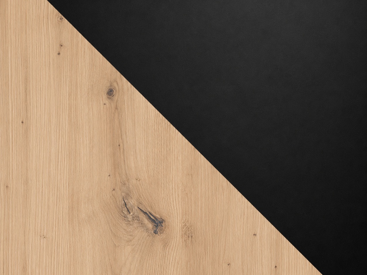 Tavolo Victorville 328 (Nero + Rovere Artisan)