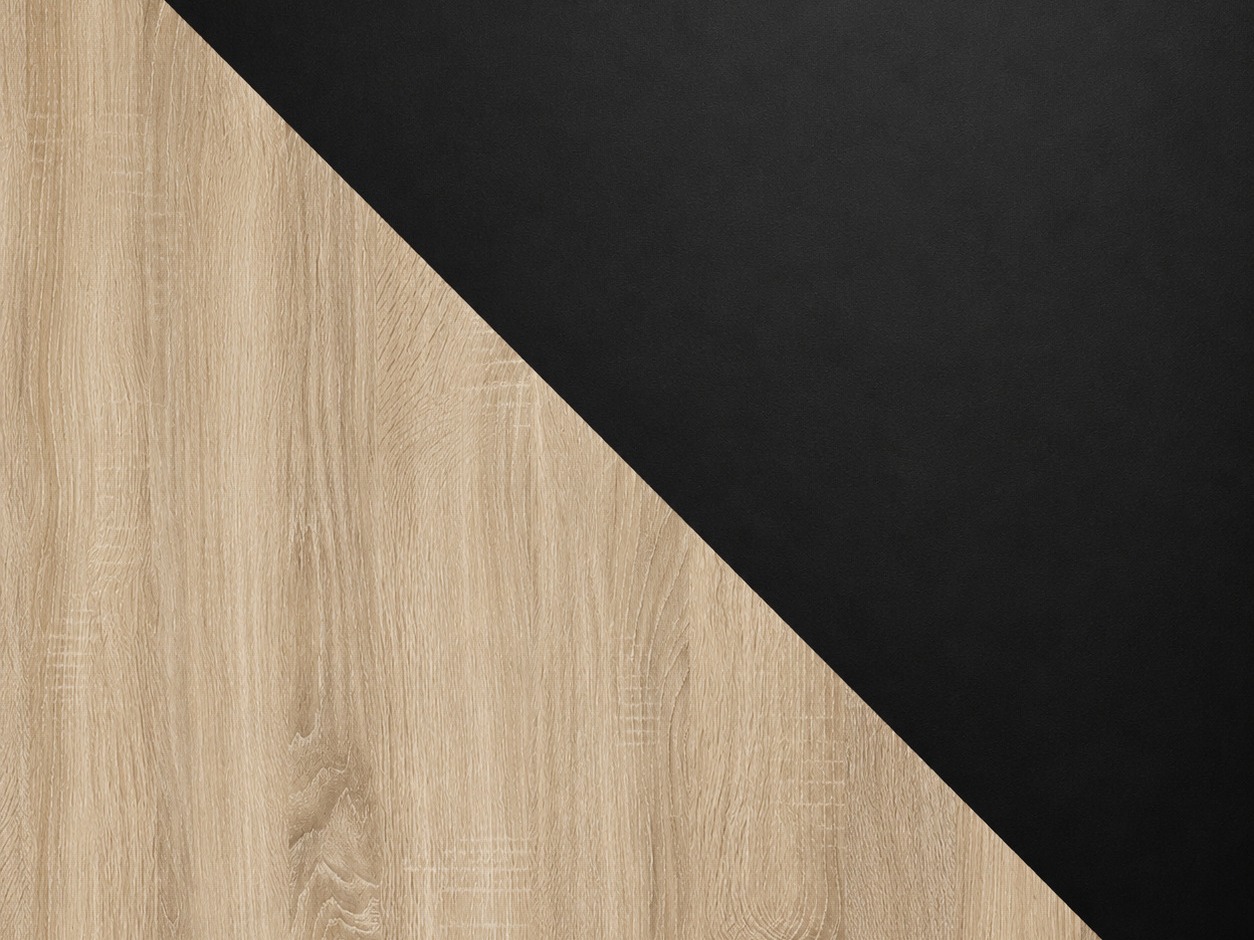 Tavolo Victorville 328 (Nero + Sonoma quercia)