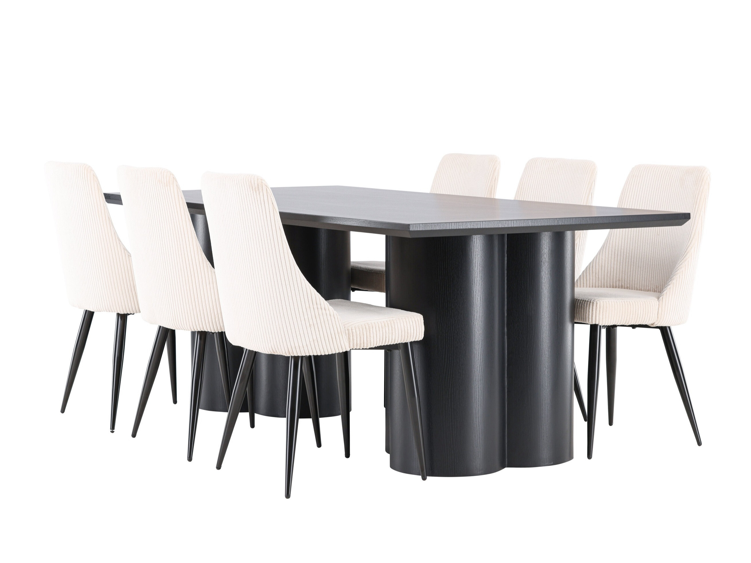 Set sala da pranzo Dallas 5179 (Nero)