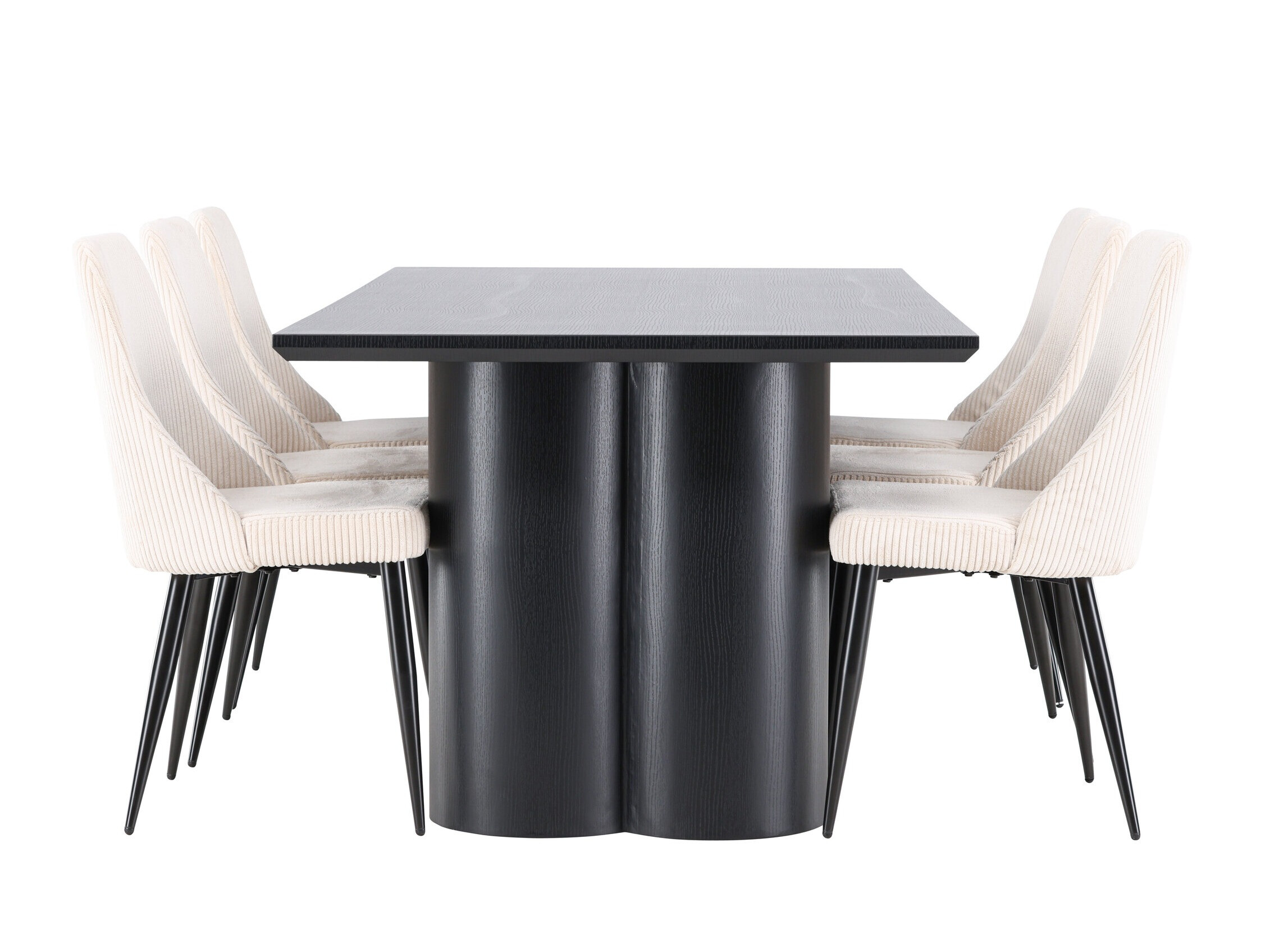 Set sala da pranzo Dallas 5179 (Nero)