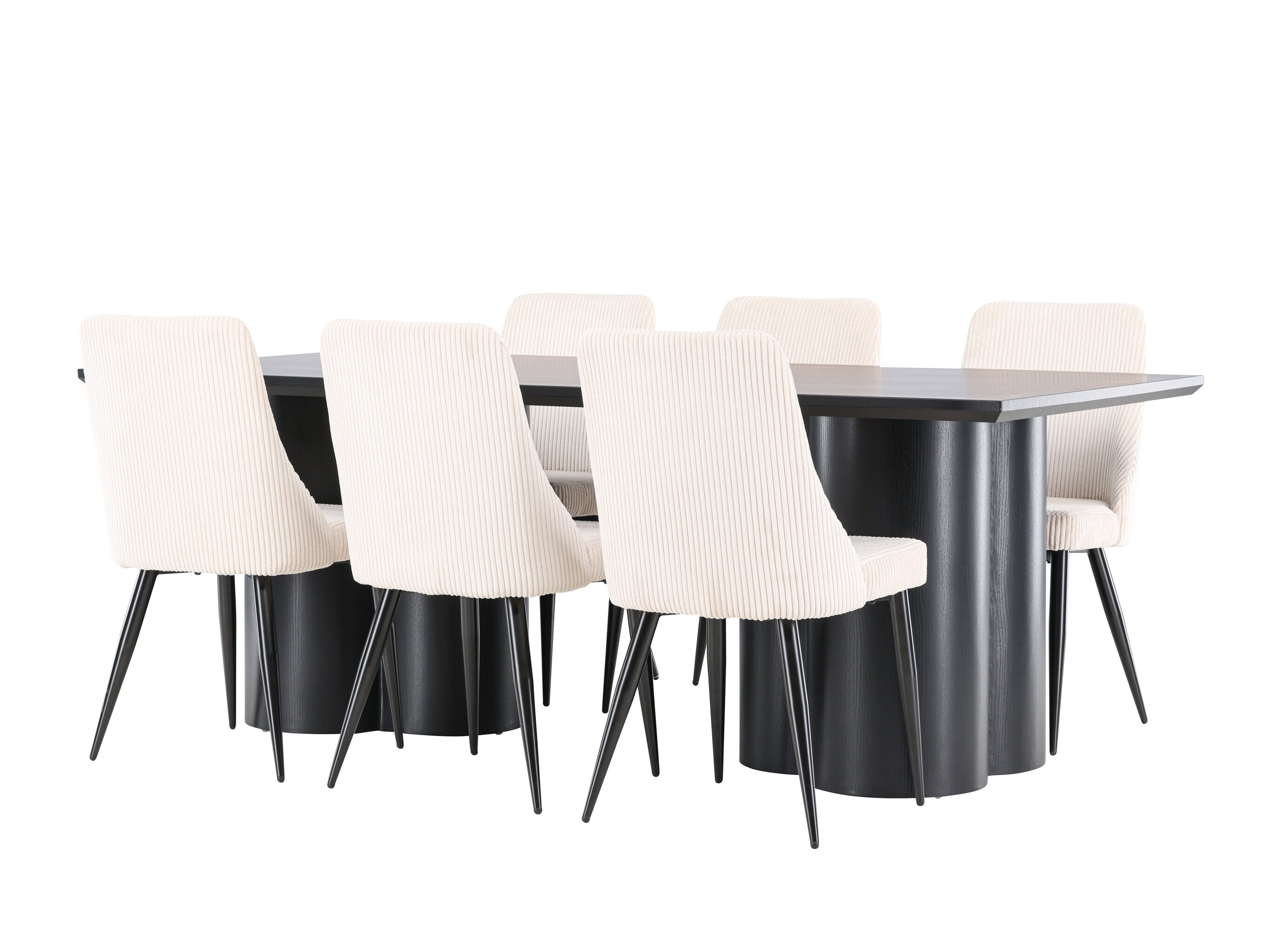 Set sala da pranzo Dallas 5179 (Nero)