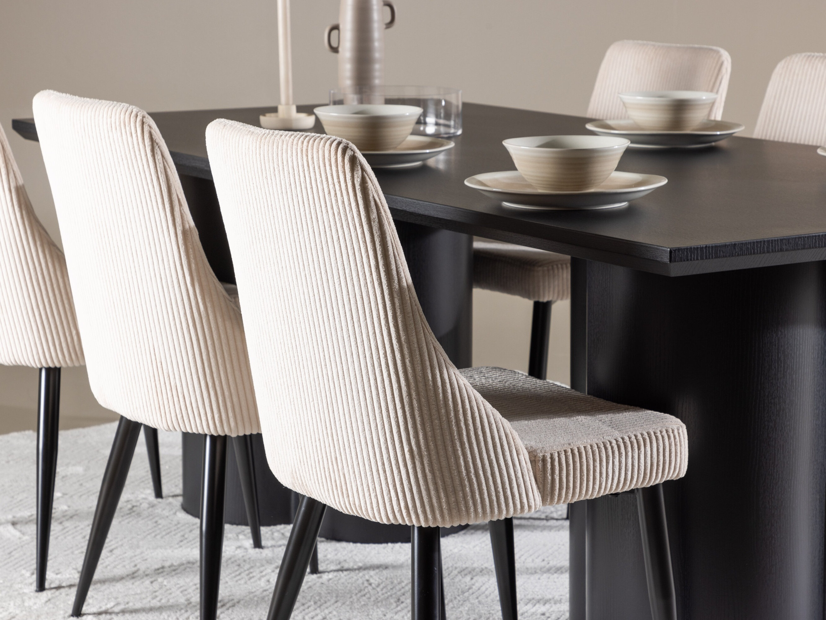 Set sala da pranzo Dallas 5179 (Nero)