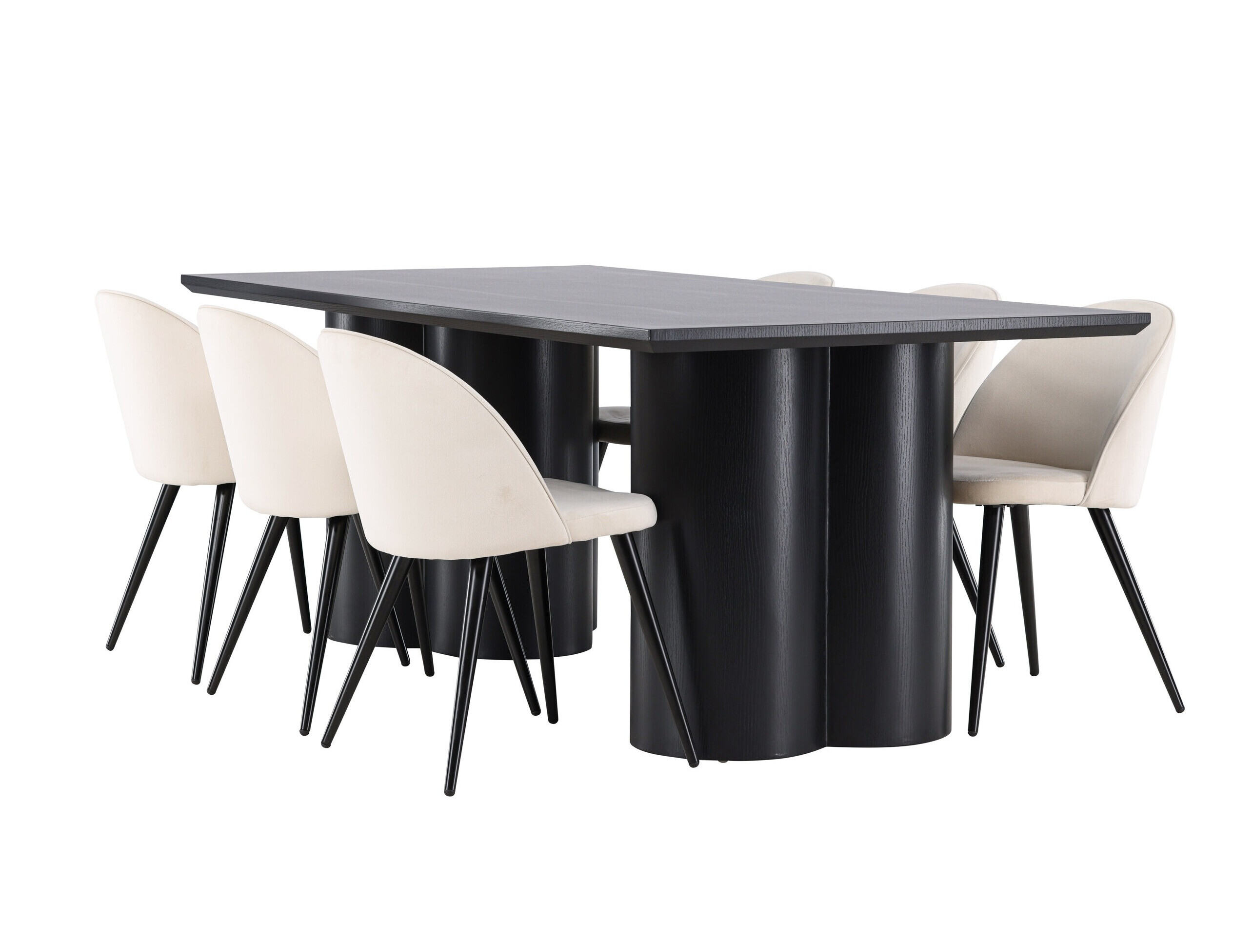 Set sala da pranzo Dallas 5330 (Nero)