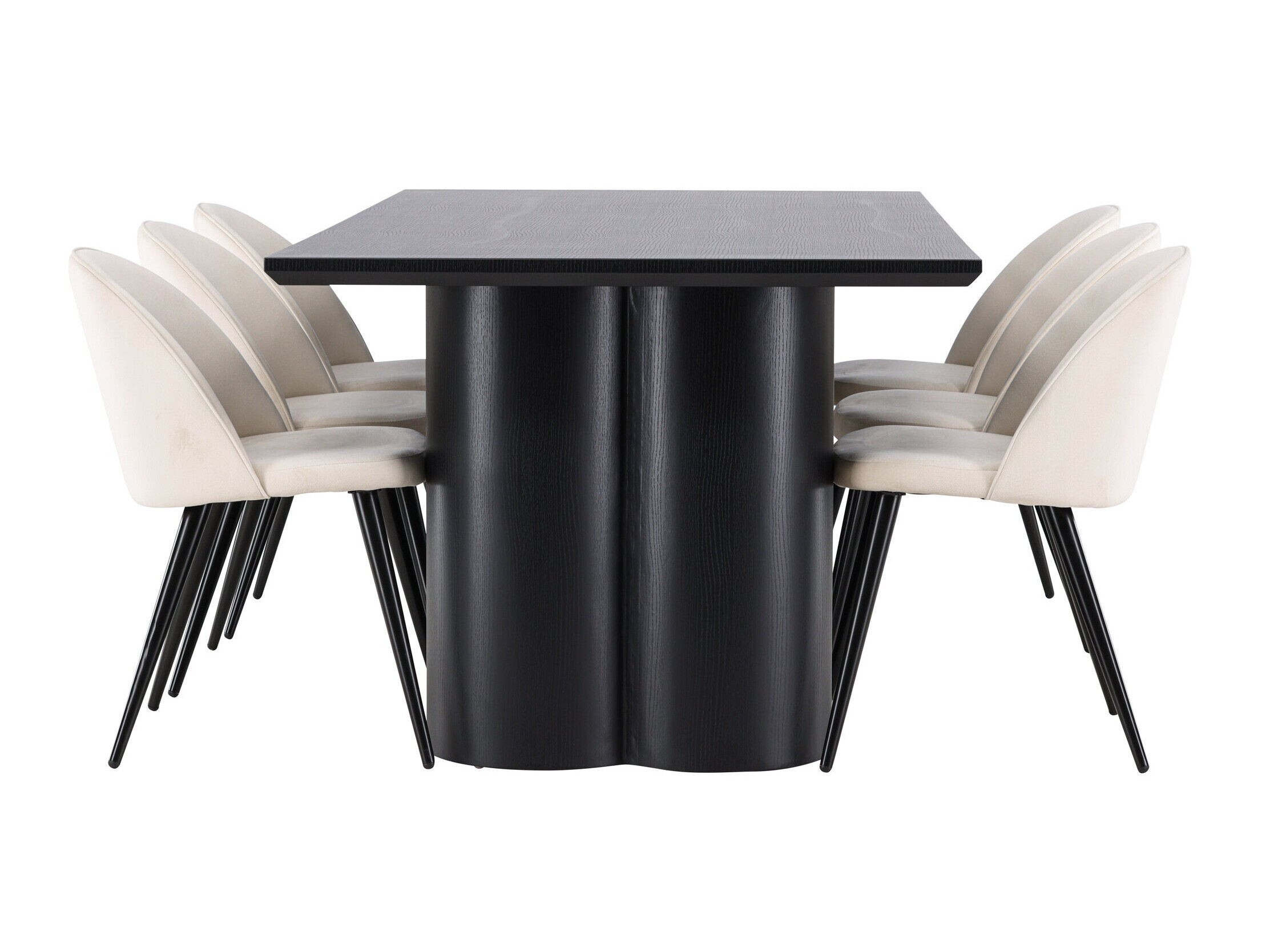 Set sala da pranzo Dallas 5330 (Nero)