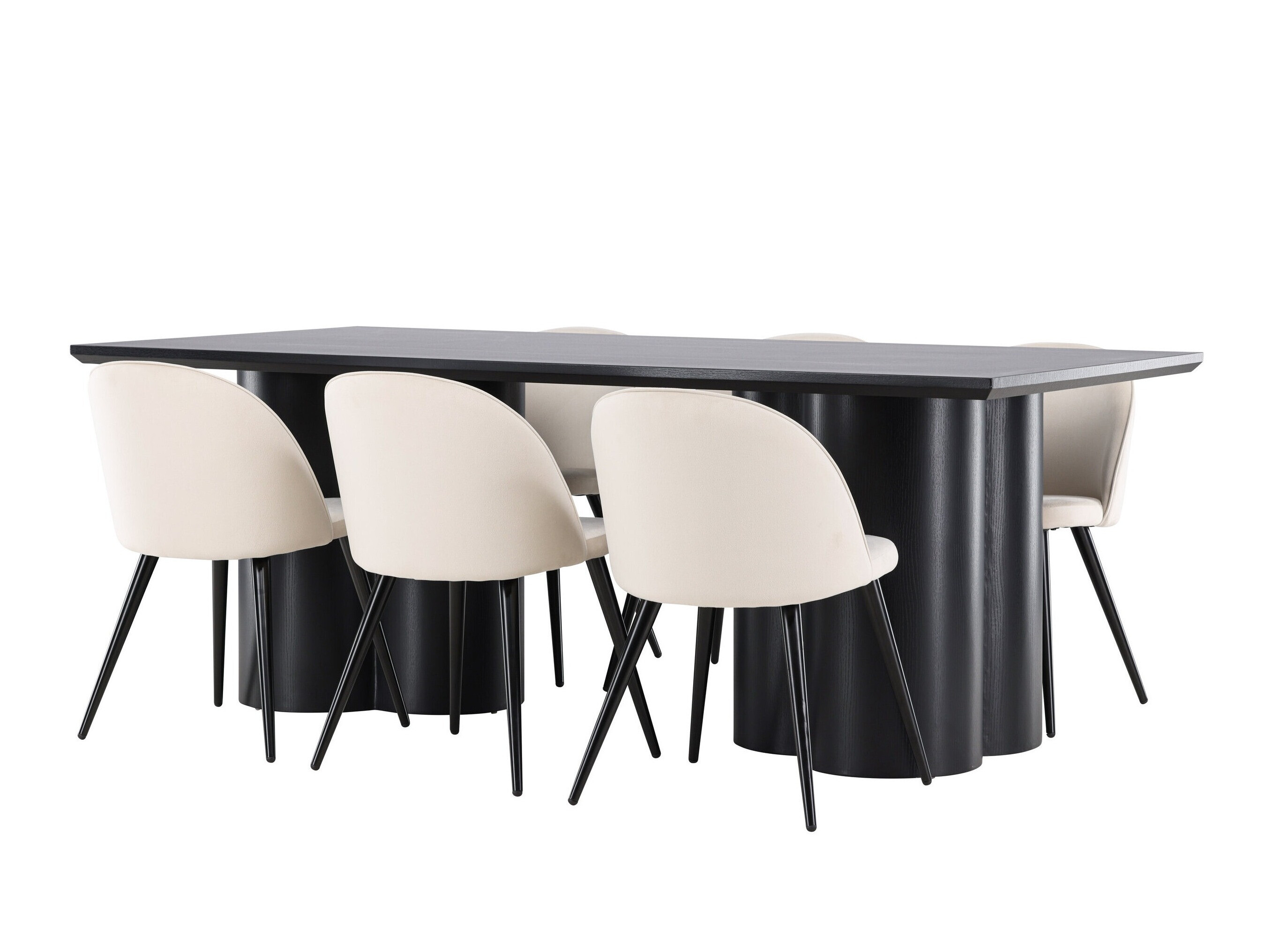 Set sala da pranzo Dallas 5330 (Nero)