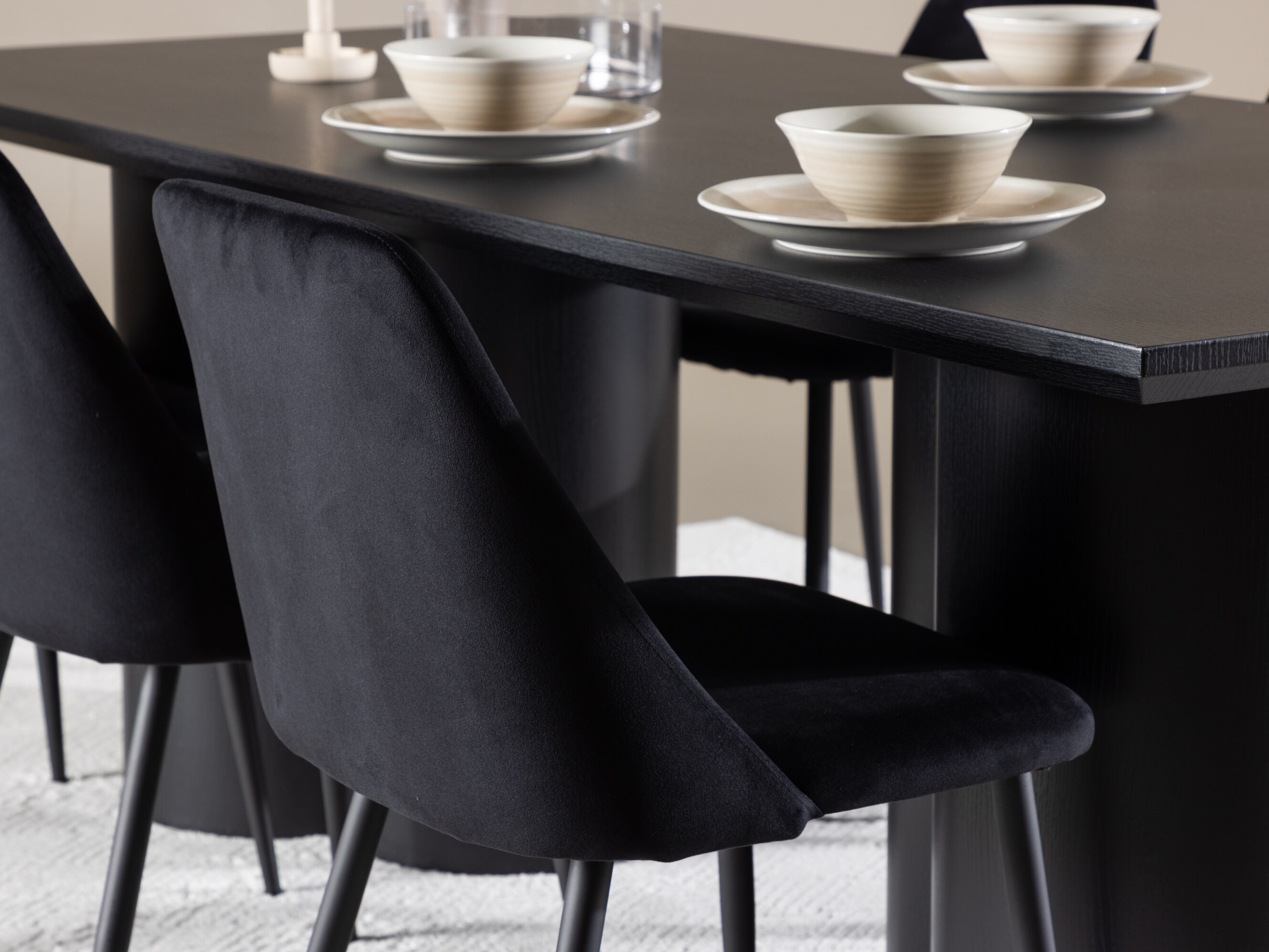 Set sala da pranzo Dallas 5182 (Nero)