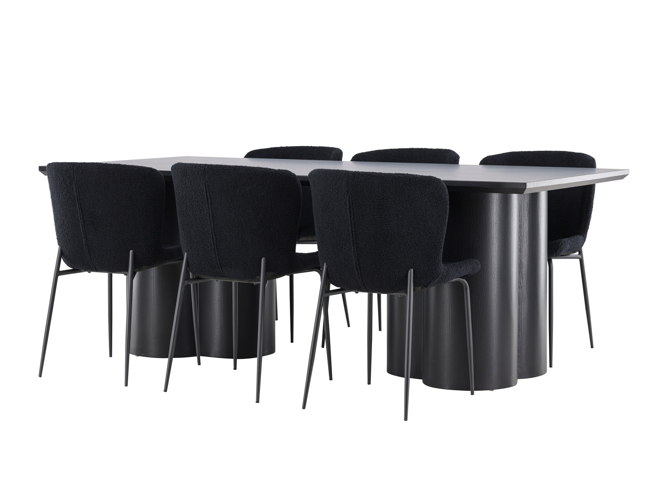 Set sala da pranzo Dallas 5343 (Nero)