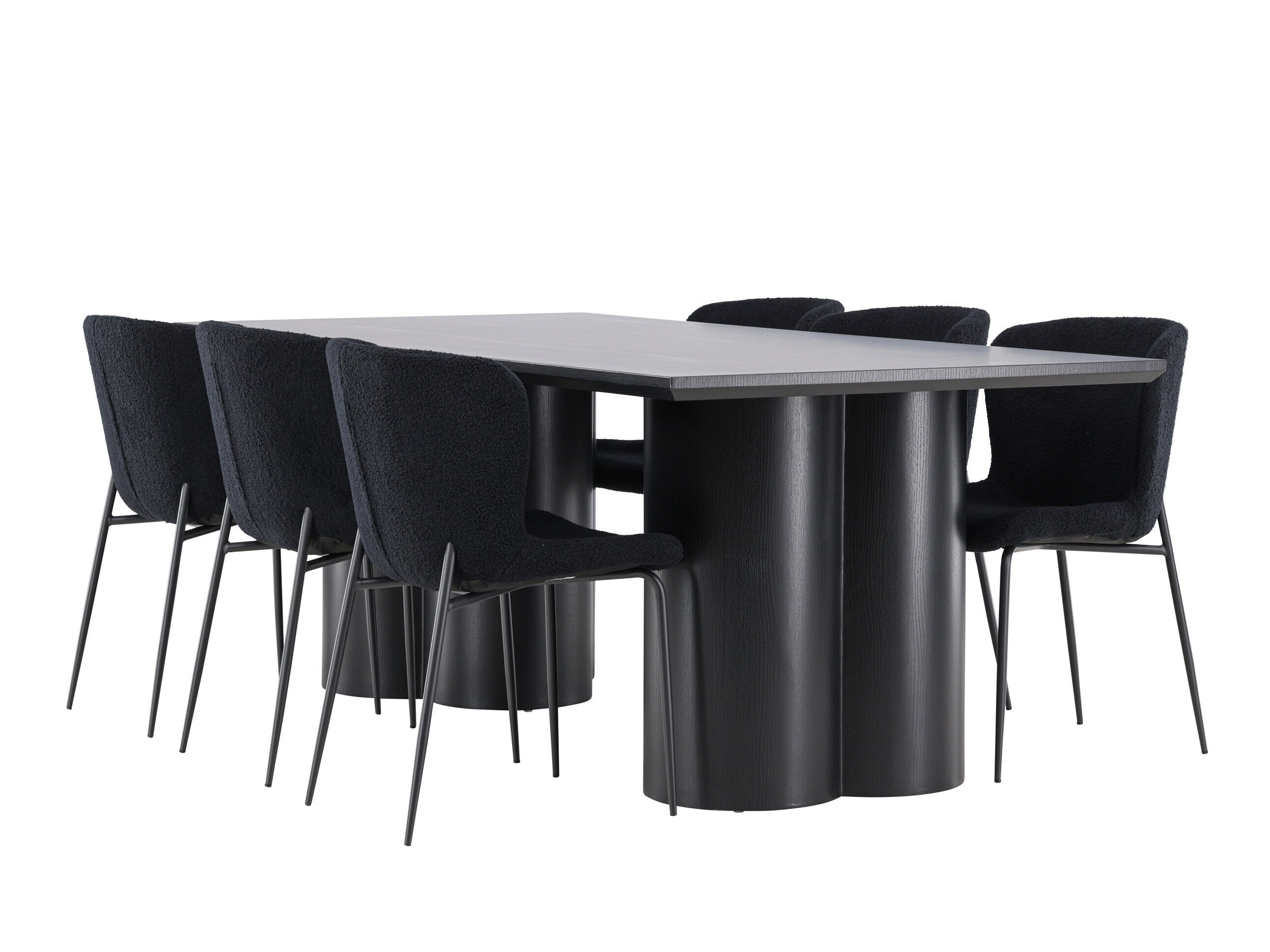 Set sala da pranzo Dallas 5343 (Nero)