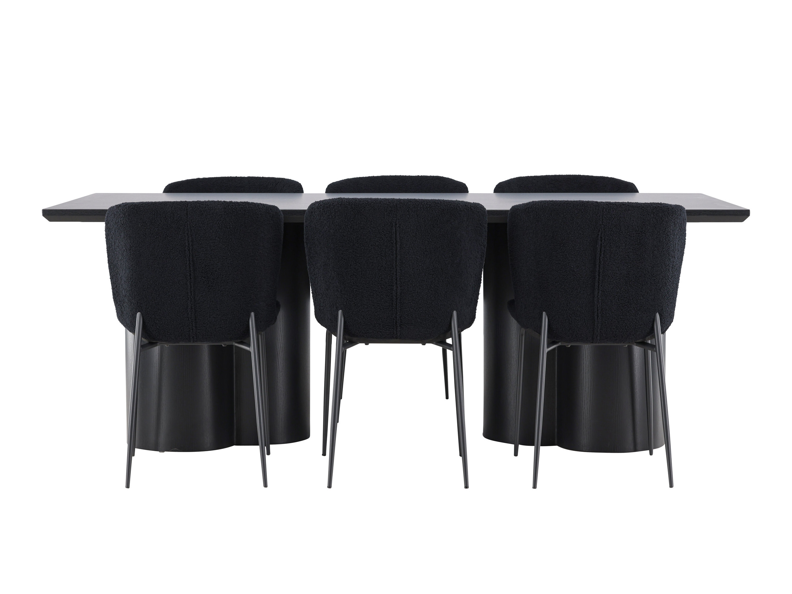 Set sala da pranzo Dallas 5343 (Nero)