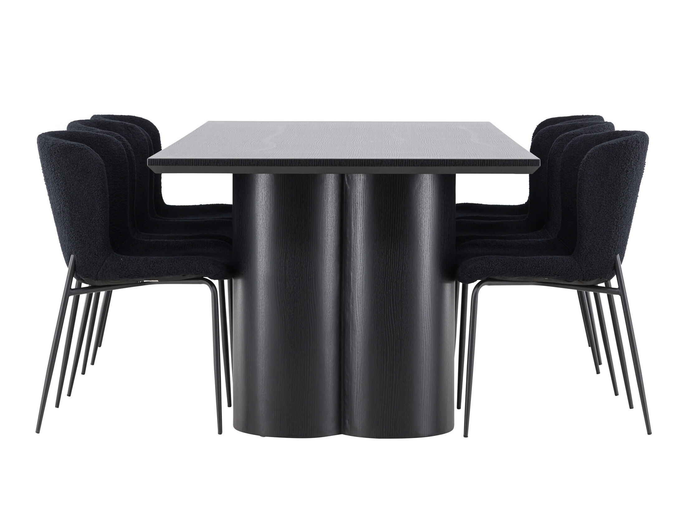 Set sala da pranzo Dallas 5343 (Nero)