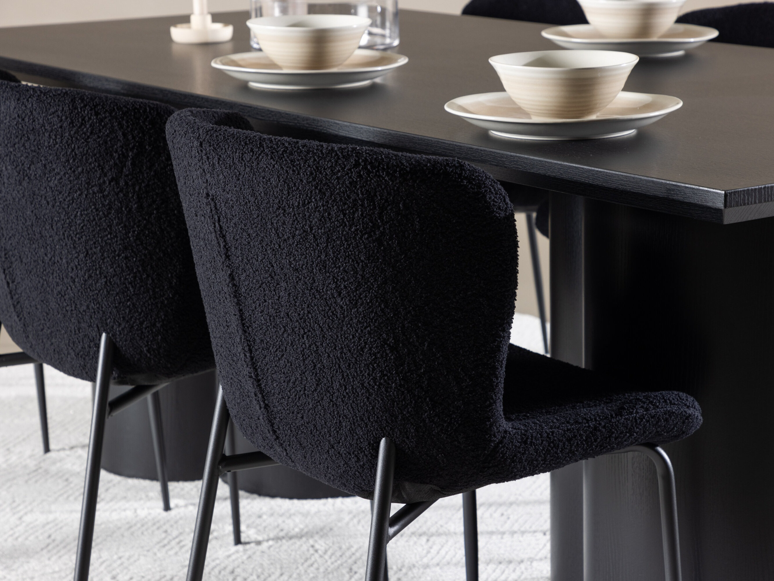 Set sala da pranzo Dallas 5343 (Nero)
