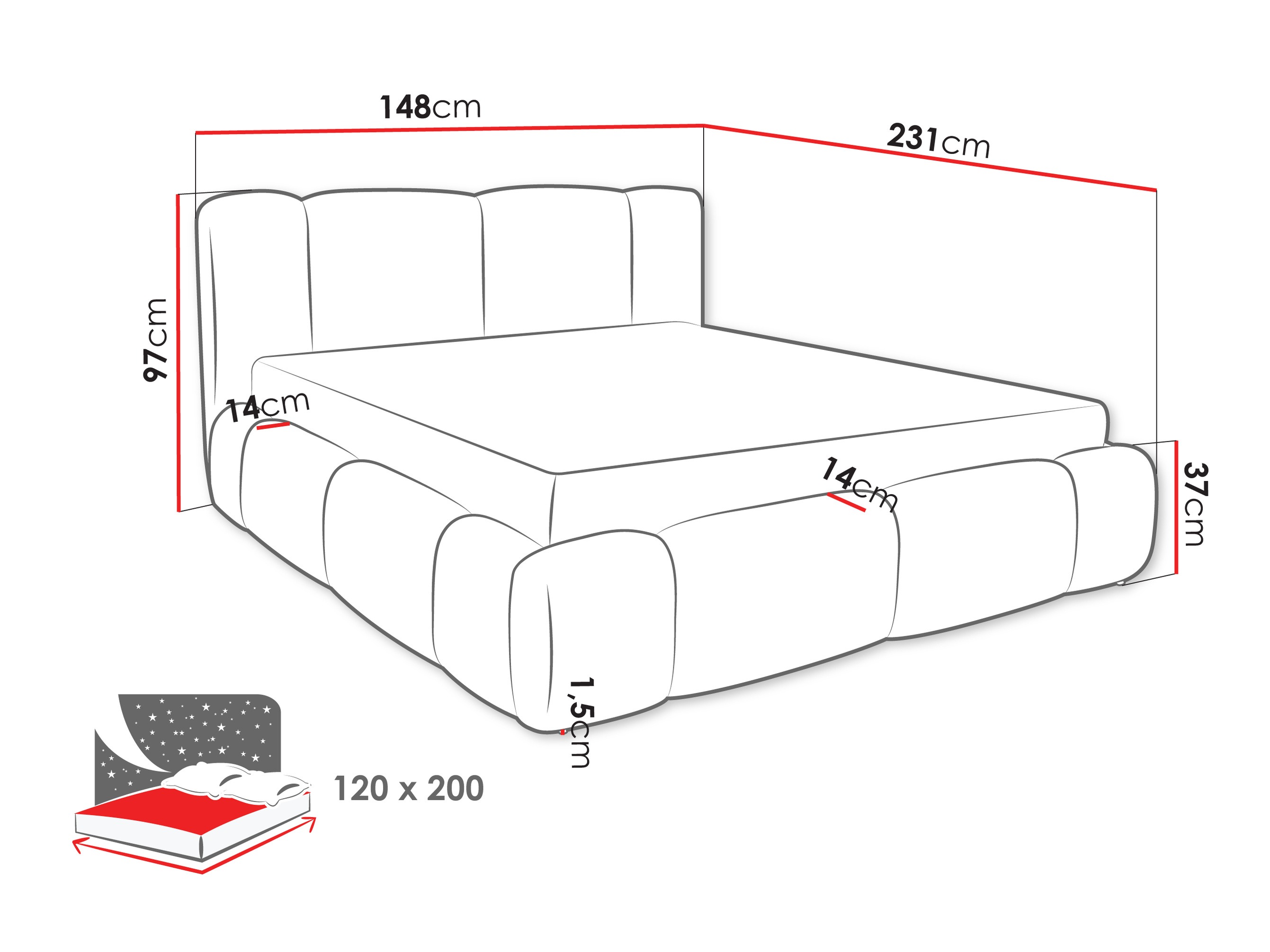Letto Margaris (Lambi 03)