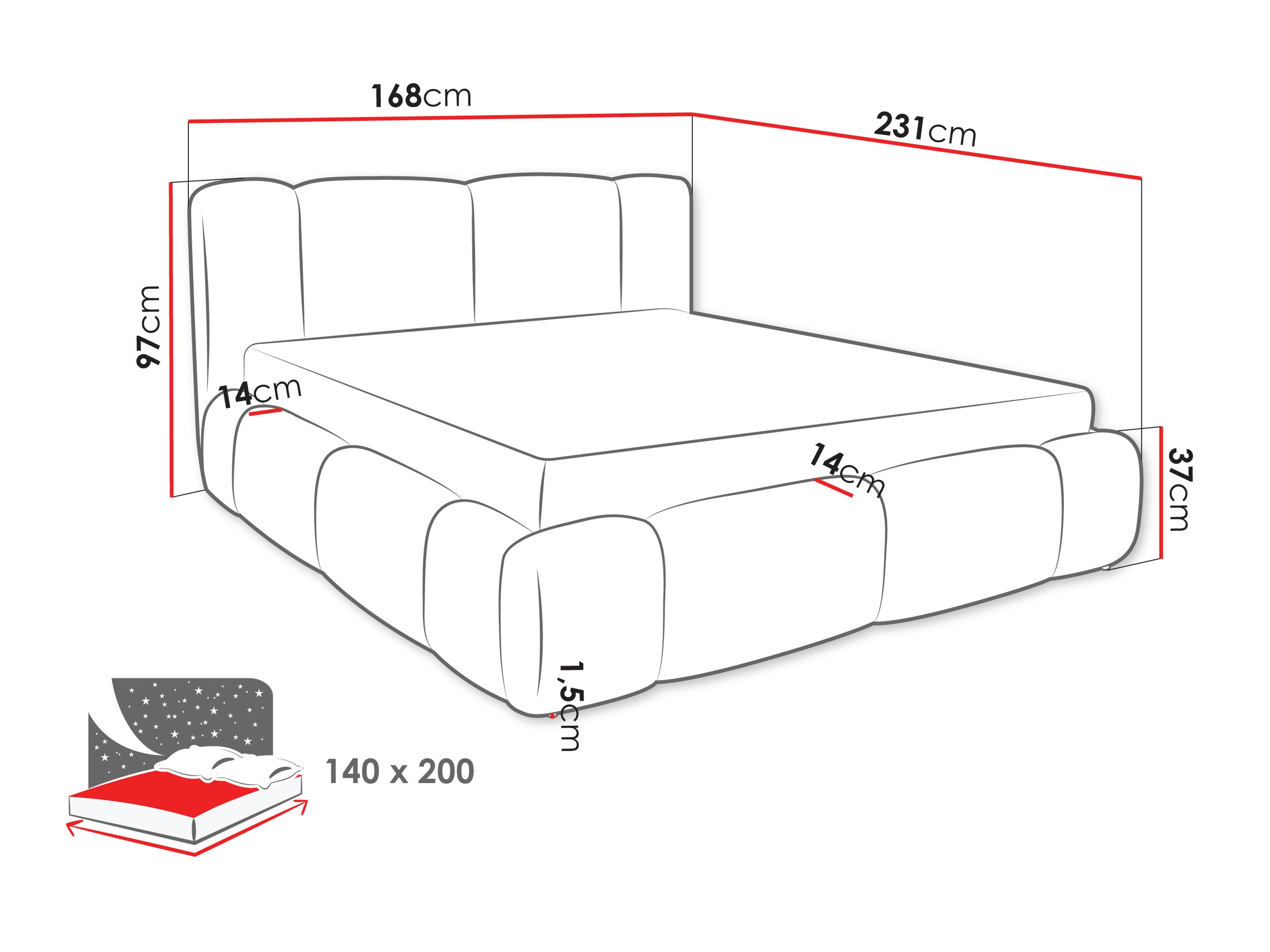Letto Margaris (Lambi 11)