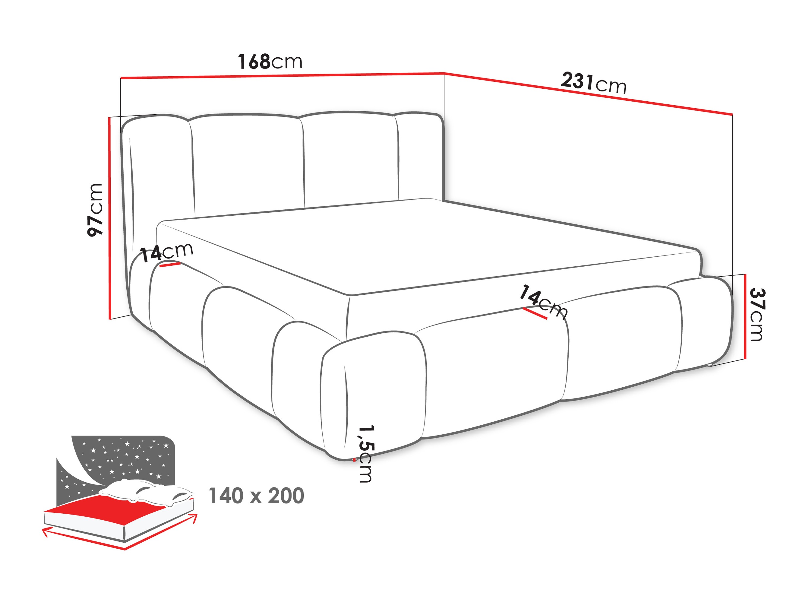 Letto Margaris (Lambi 12)