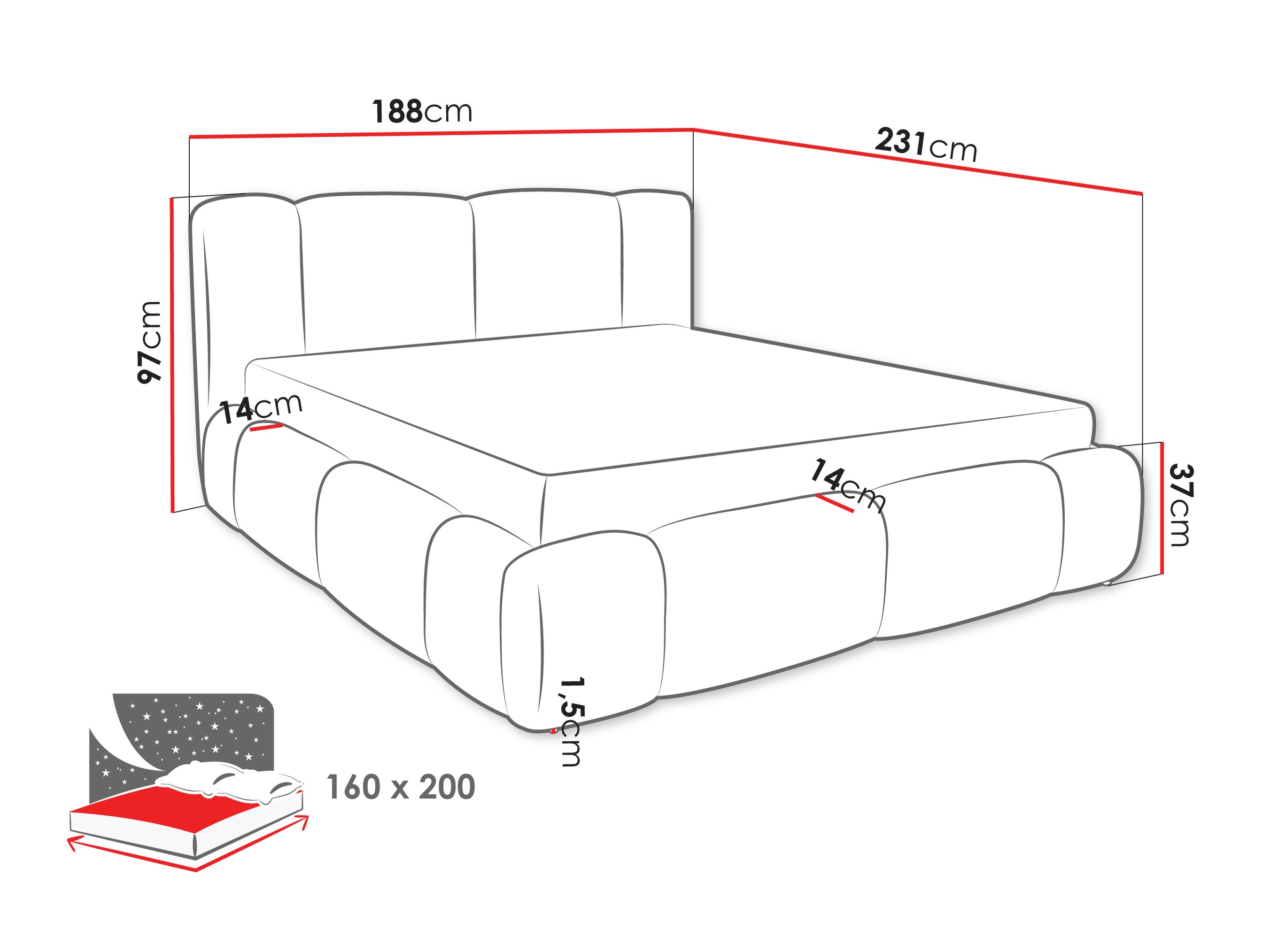 Letto Margaris (Lambi 12)
